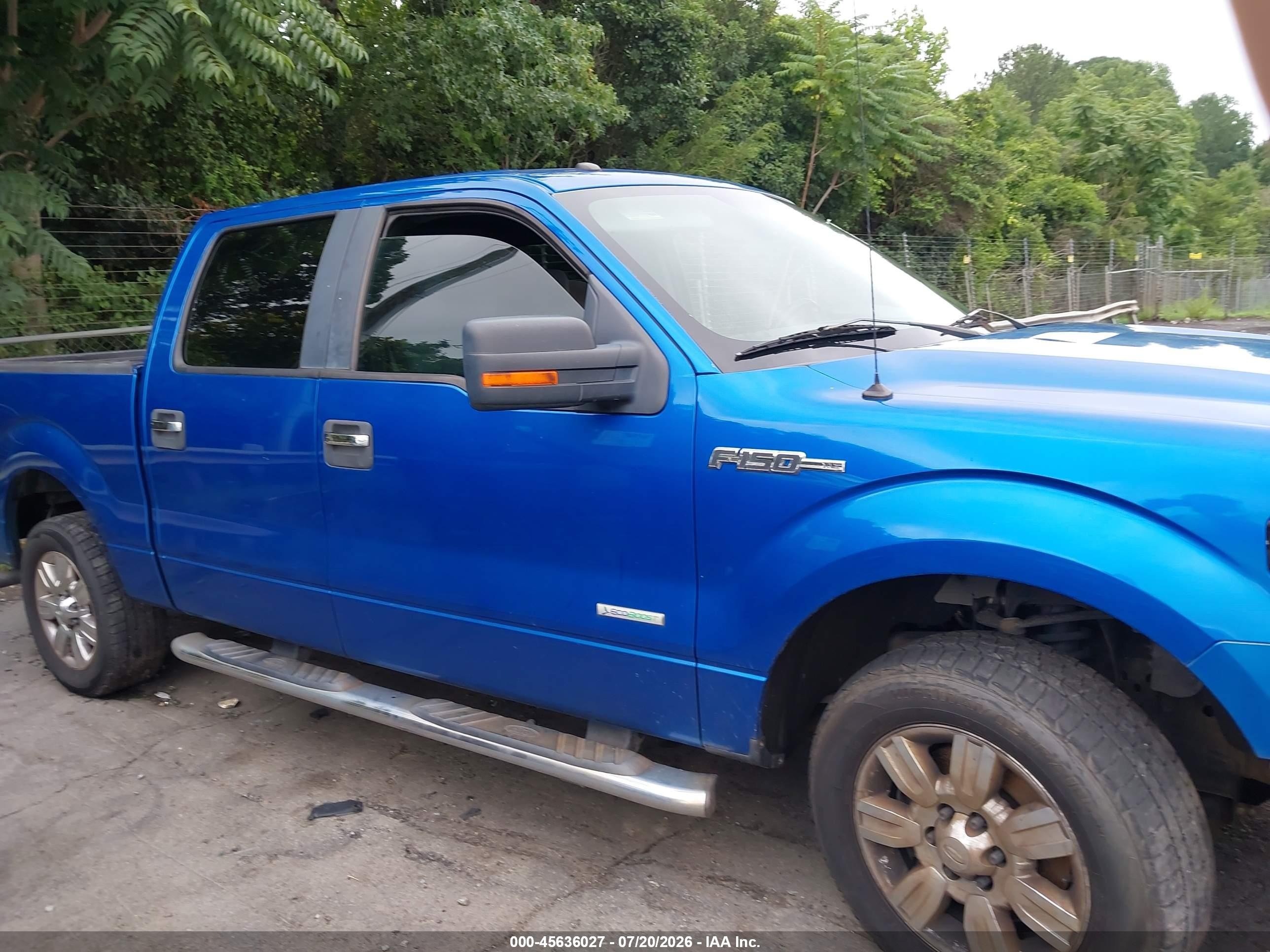 2011 Ford F-150 Xlt Blue vin: 1FTFW1CTXBFB28248