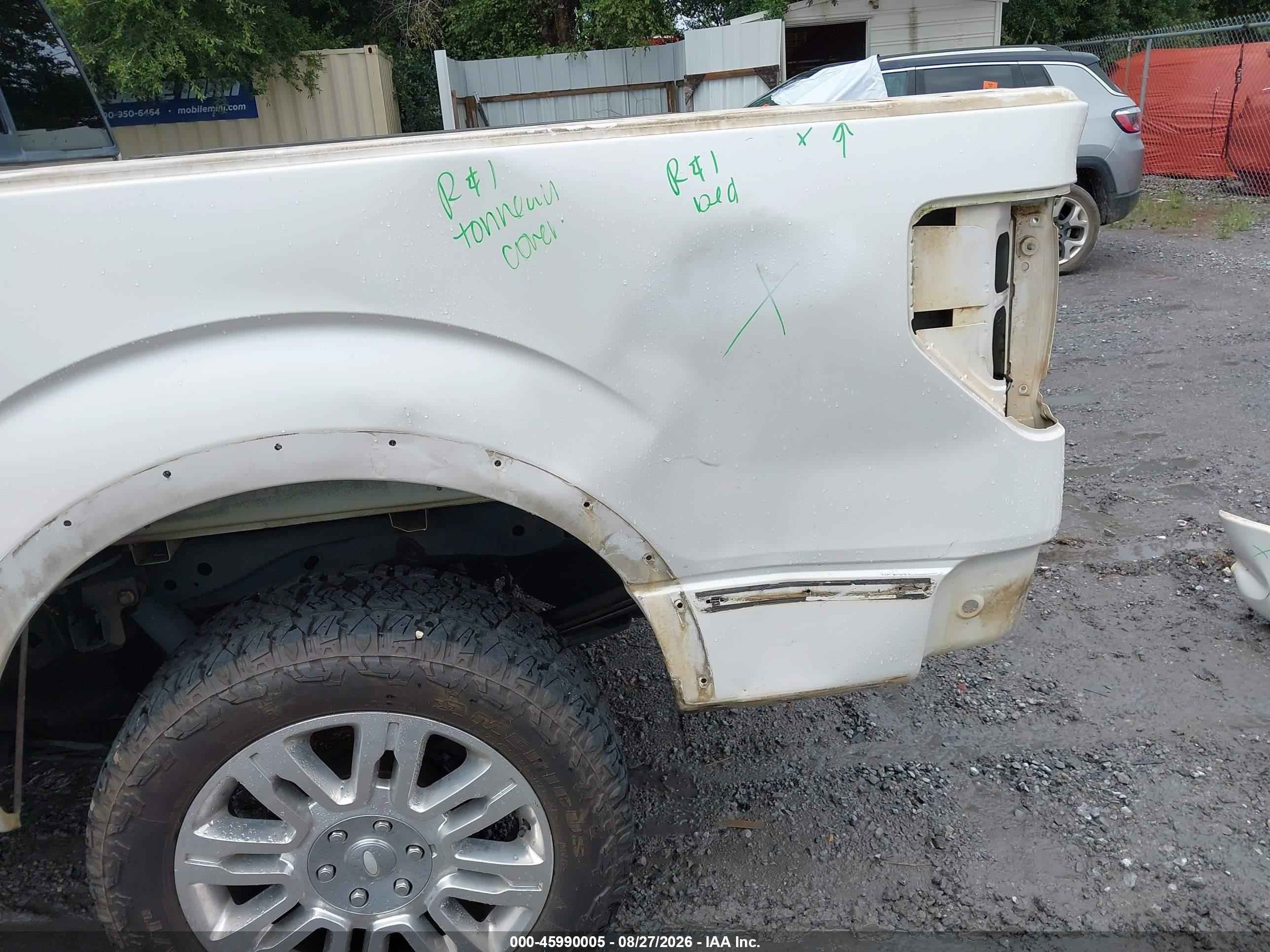 2011 Ford F-150 Platinum White vin: 1FTFW1CTXBFC43884