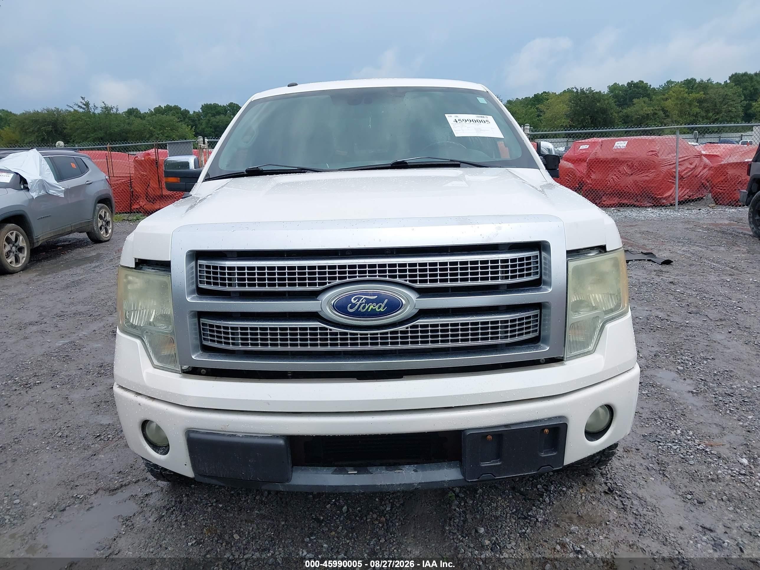 2011 Ford F-150 Platinum White vin: 1FTFW1CTXBFC43884