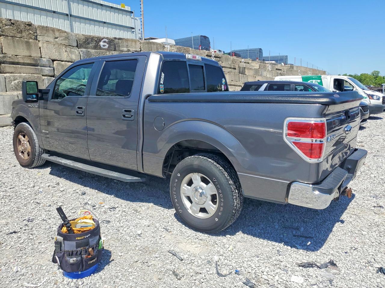 2012 Ford F150 Supercrew Gray vin: 1FTFW1CTXCFB70842