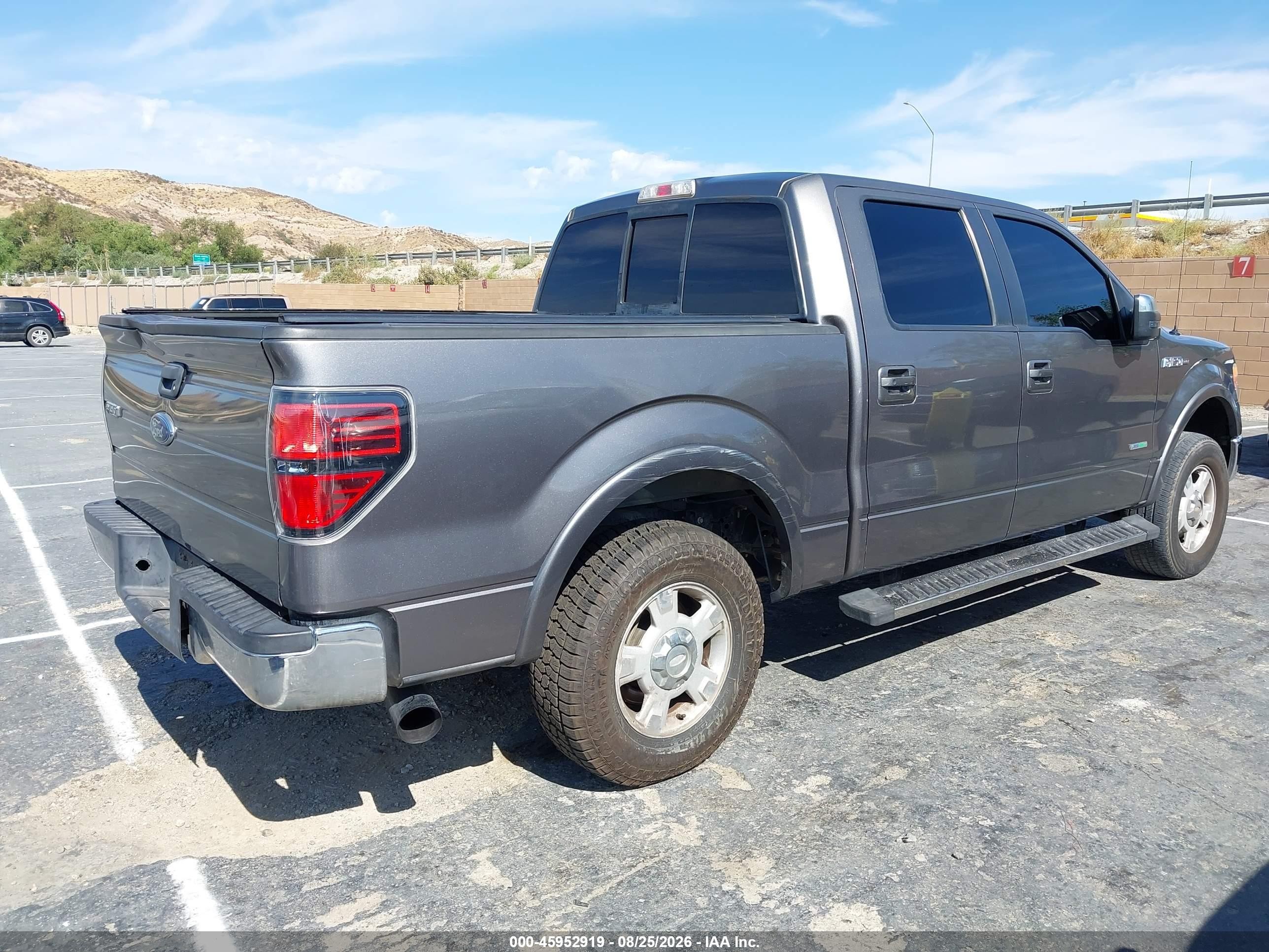 2012 Ford F-150 Lariat Gray vin: 1FTFW1CTXCFC59035