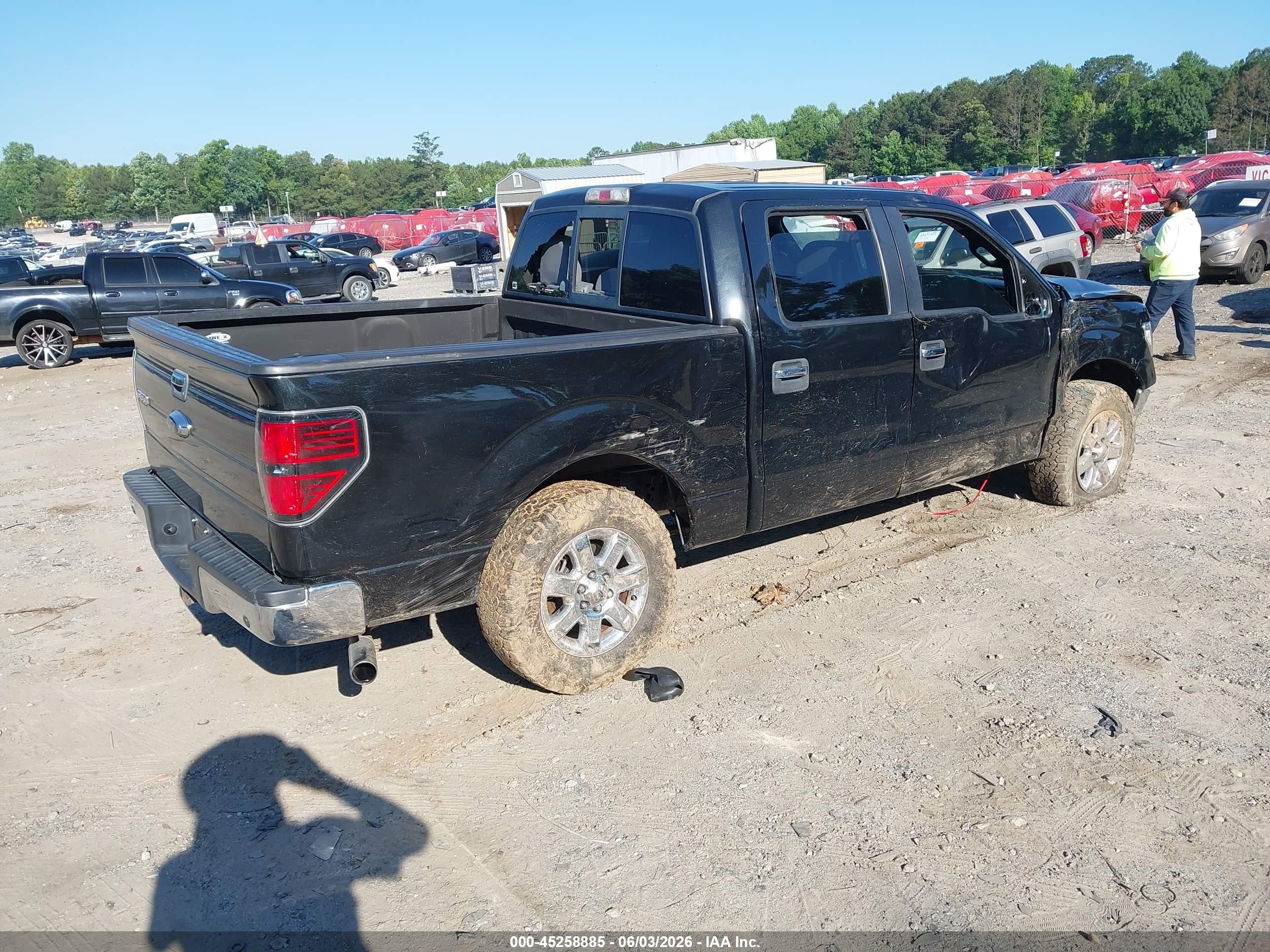 2013 Ford F-150 Xlt Black vin: 1FTFW1CTXDFD30073