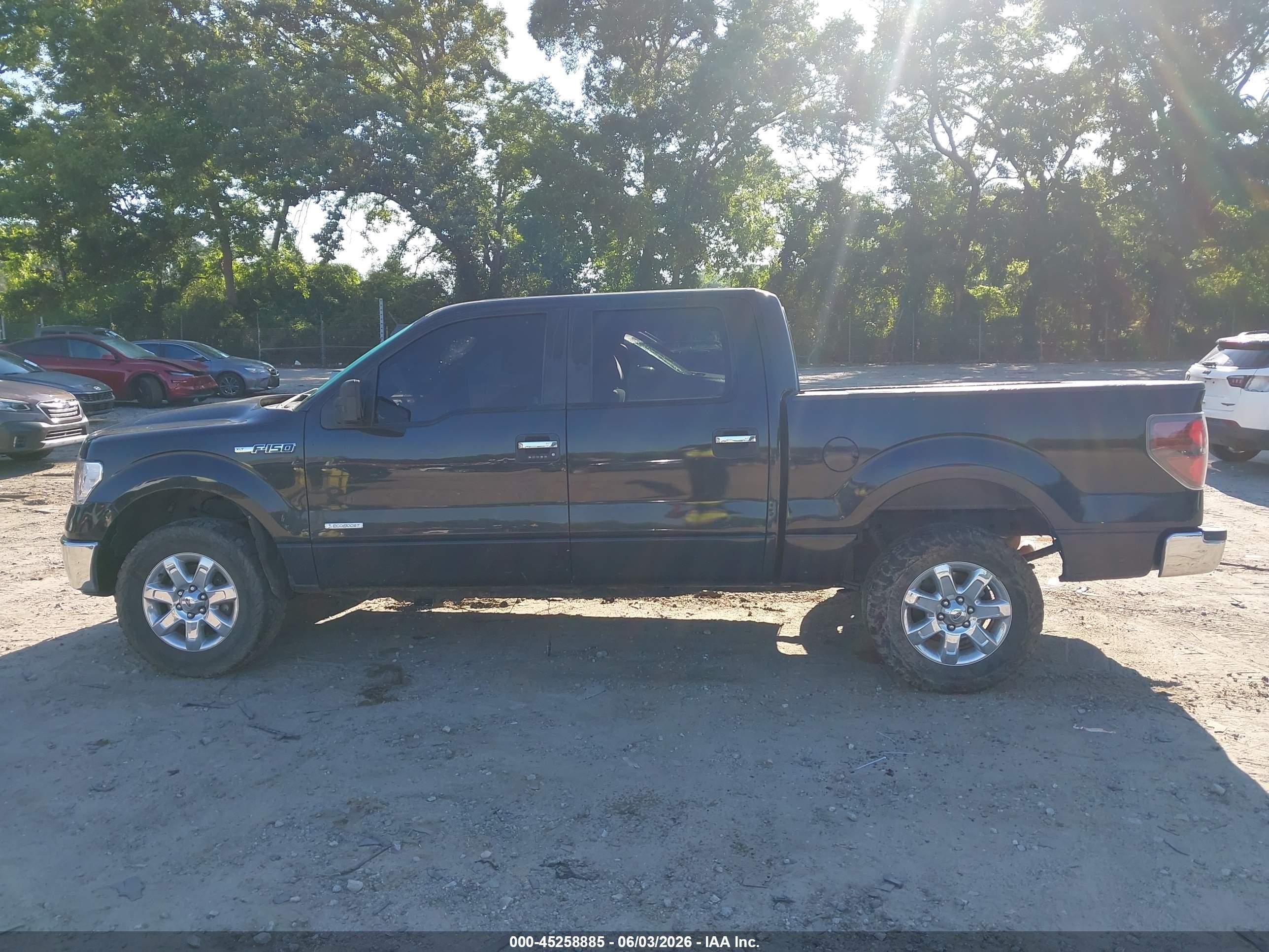 2013 Ford F-150 Xlt Black vin: 1FTFW1CTXDFD30073