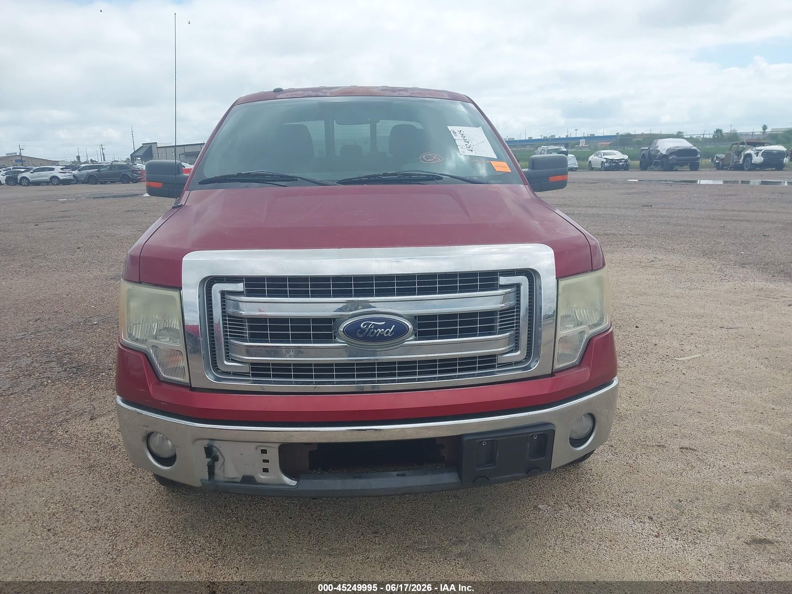 2013 Ford F-150 Xlt Burgundy vin: 1FTFW1CTXDKE21917