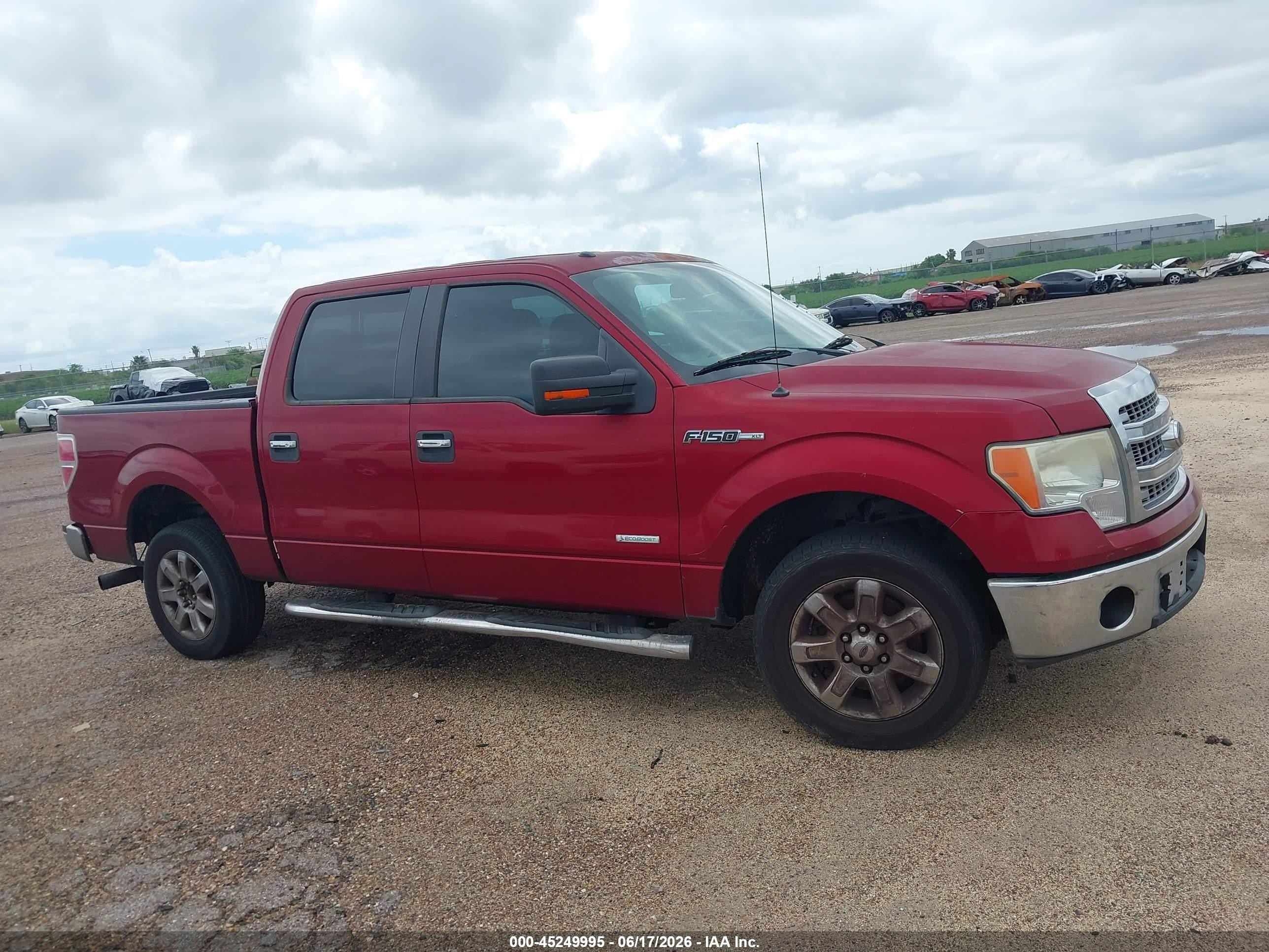 2013 Ford F-150 Xlt Burgundy vin: 1FTFW1CTXDKE21917