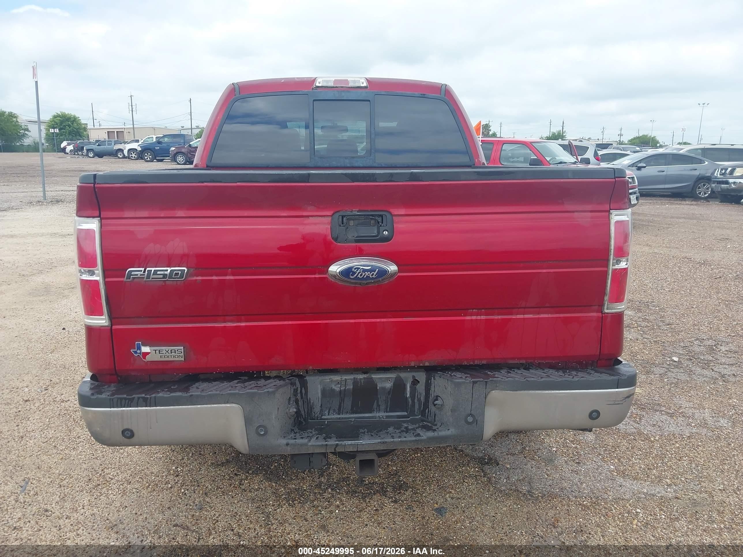 2013 Ford F-150 Xlt Burgundy vin: 1FTFW1CTXDKE21917
