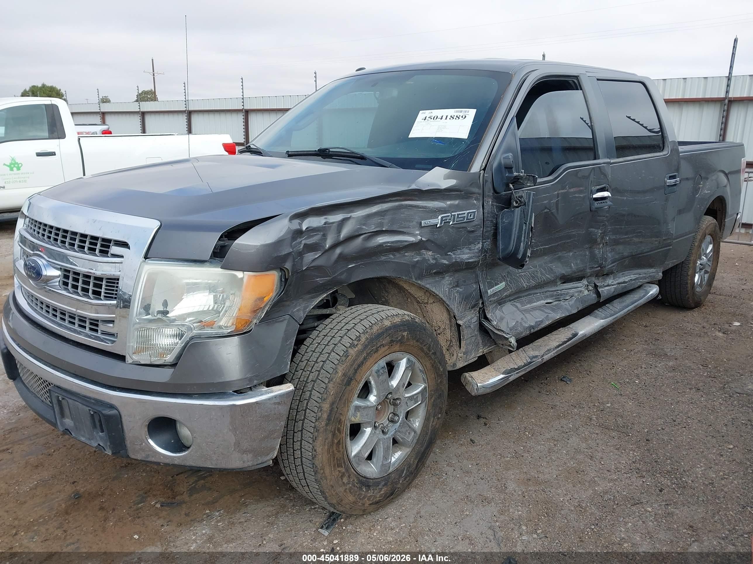2013 Ford F-150 Xlt Gray vin: 1FTFW1CTXDKE39771