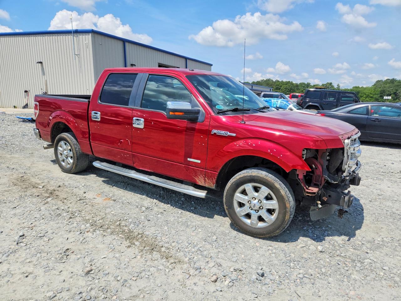 2014 Ford F150 Supercrew Red vin: 1FTFW1CTXEFC59894