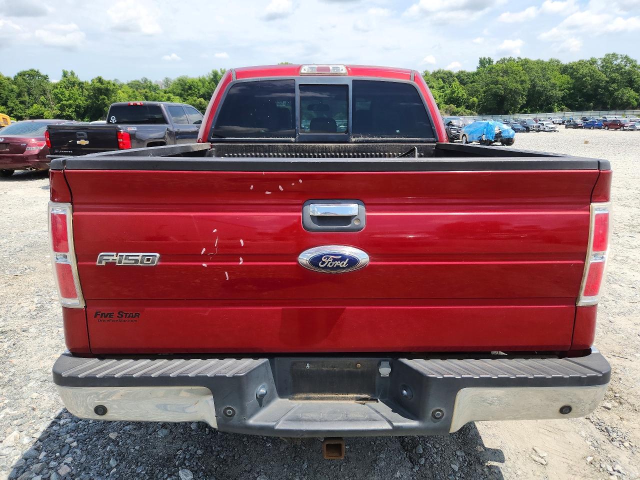 2014 Ford F150 Supercrew Red vin: 1FTFW1CTXEFC59894