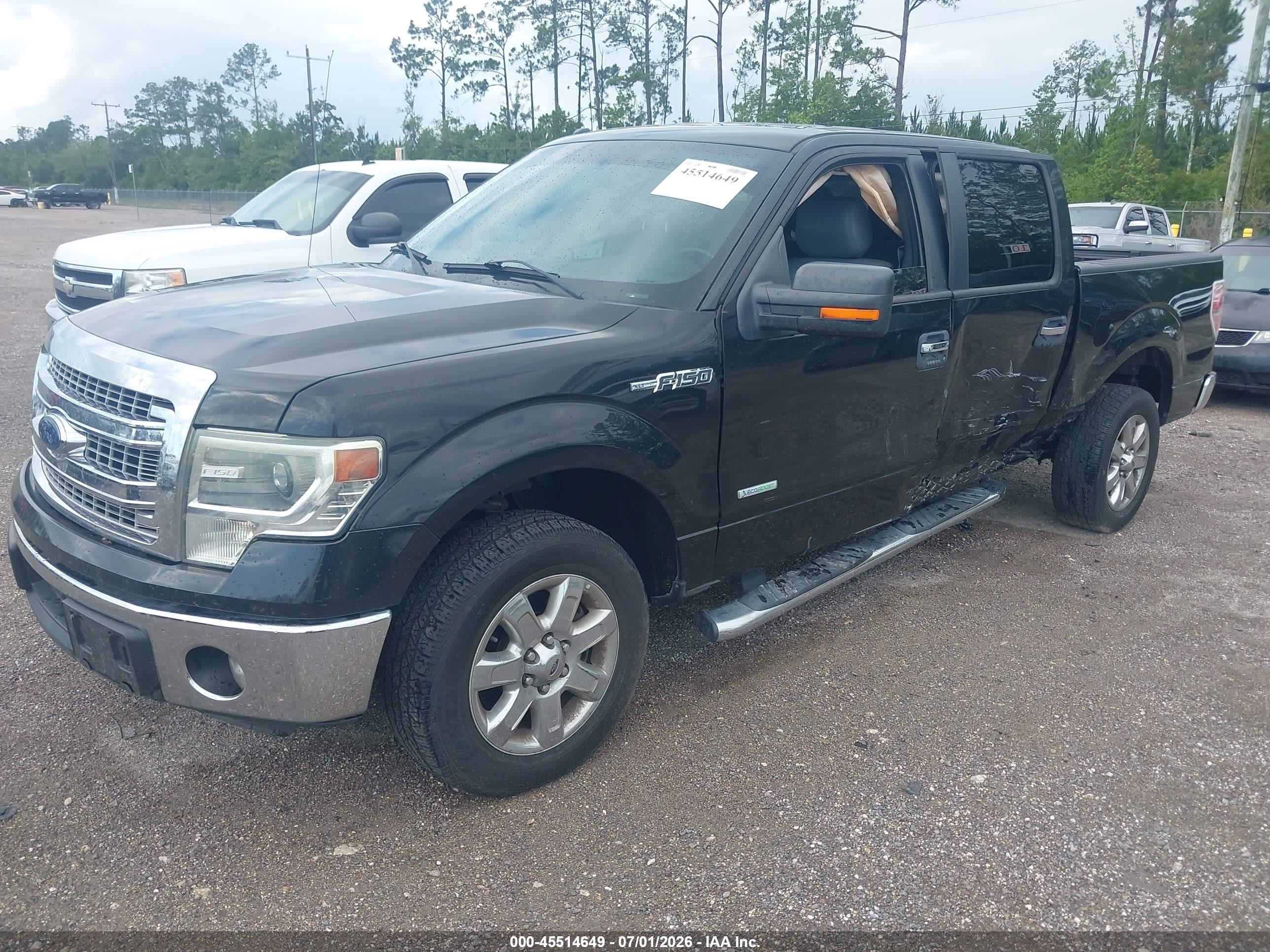 2014 Ford F-150 Fx2/king Ranch/lariat/limited/platinum/xl/xlt Black vin: 1FTFW1CTXEFD04896