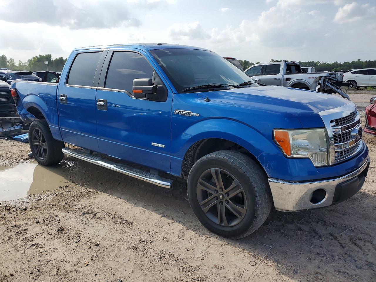 2014 Ford F150 Supercrew Blue vin: 1FTFW1CTXEKF05995