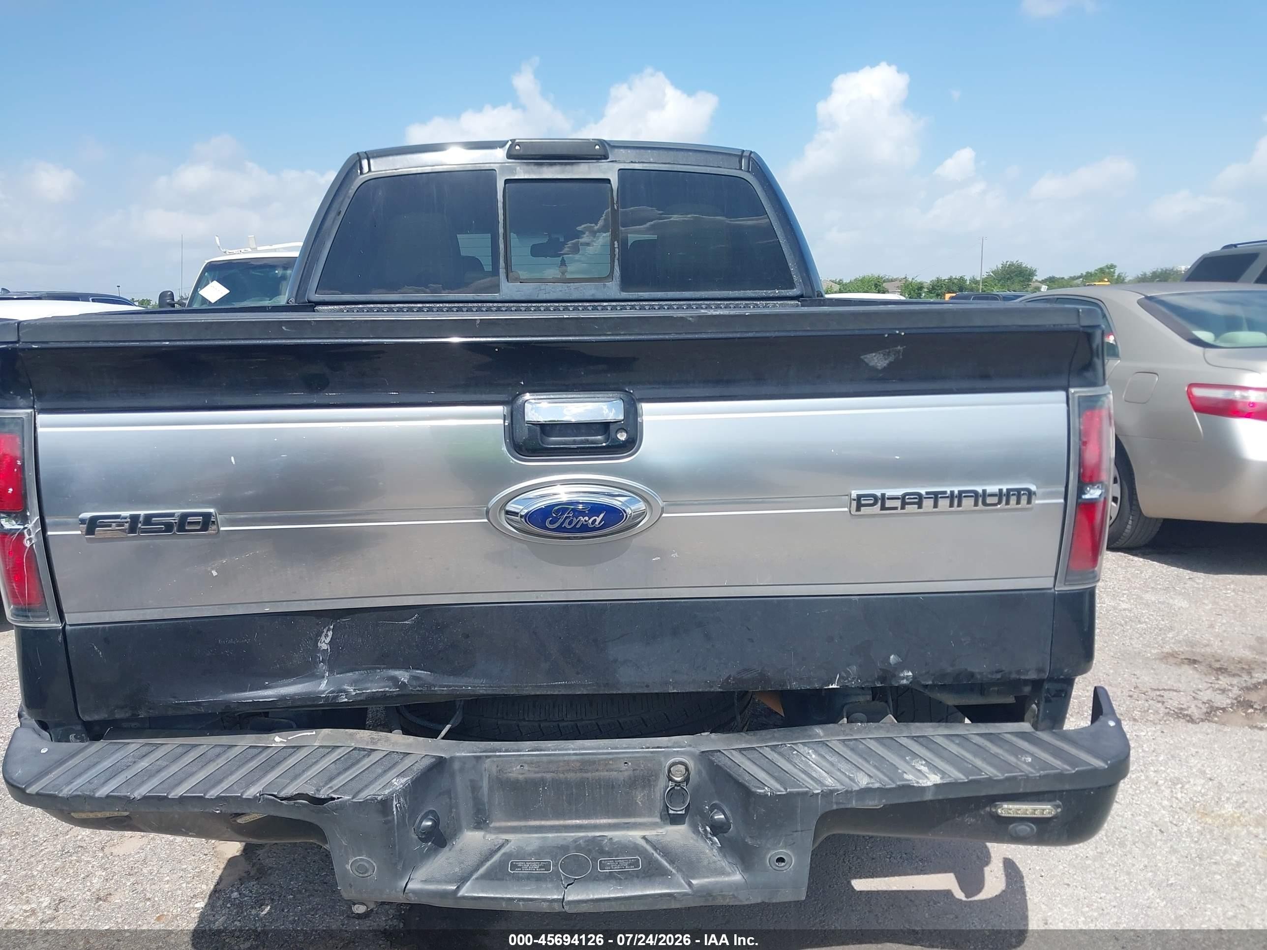 2010 Ford F-150 Fx2 Sport/harley-davidson/king Ranch/lariat/platinum/xl/xlt Черный vin: 1FTFW1CV0AFA08104