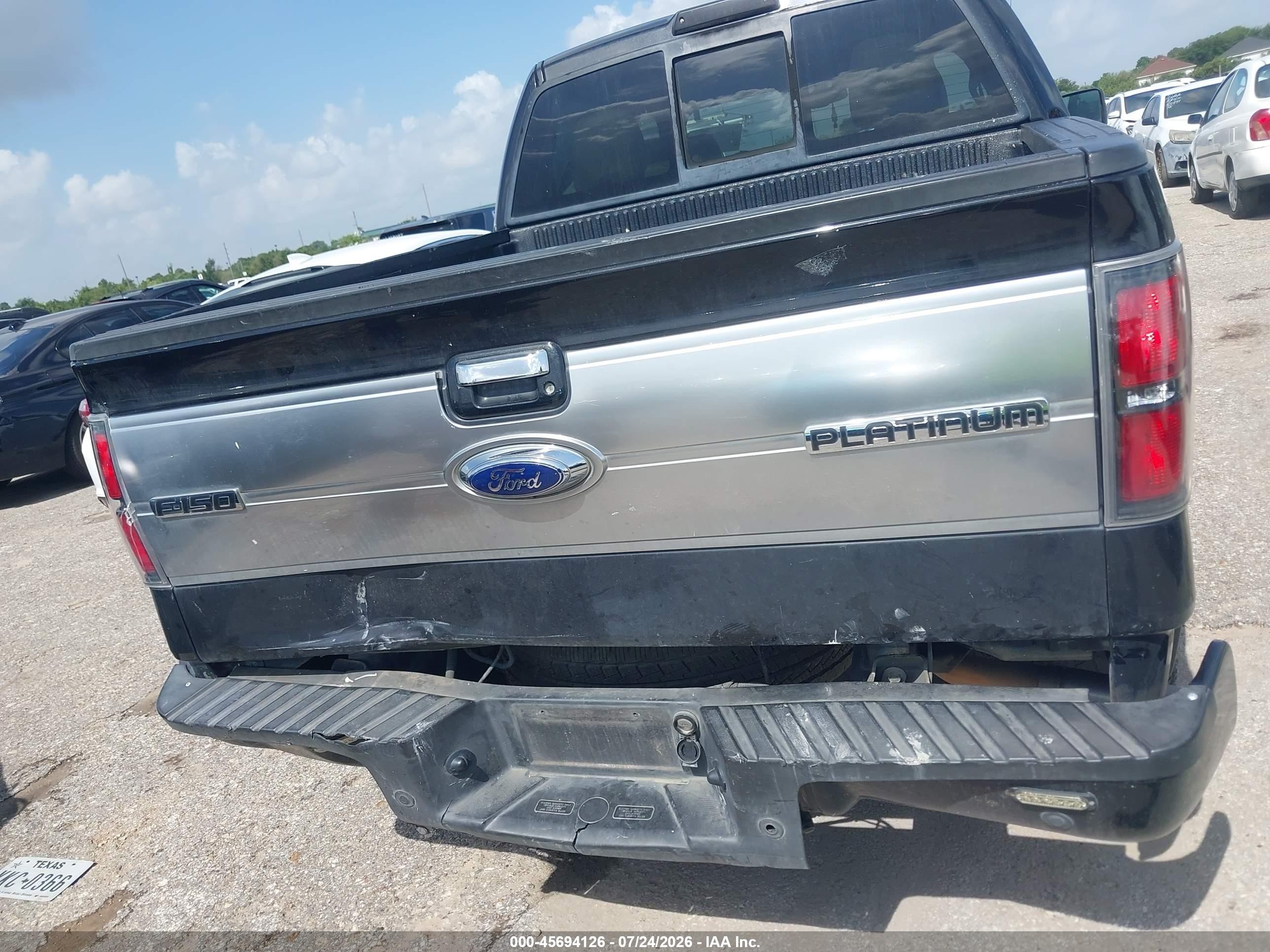 2010 Ford F-150 Fx2 Sport/harley-davidson/king Ranch/lariat/platinum/xl/xlt Черный vin: 1FTFW1CV0AFA08104