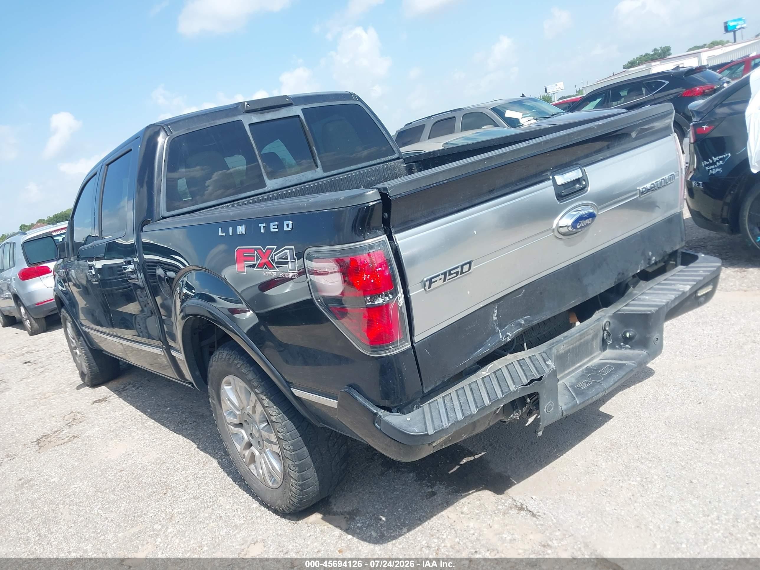 2010 Ford F-150 Fx2 Sport/harley-davidson/king Ranch/lariat/platinum/xl/xlt Черный vin: 1FTFW1CV0AFA08104