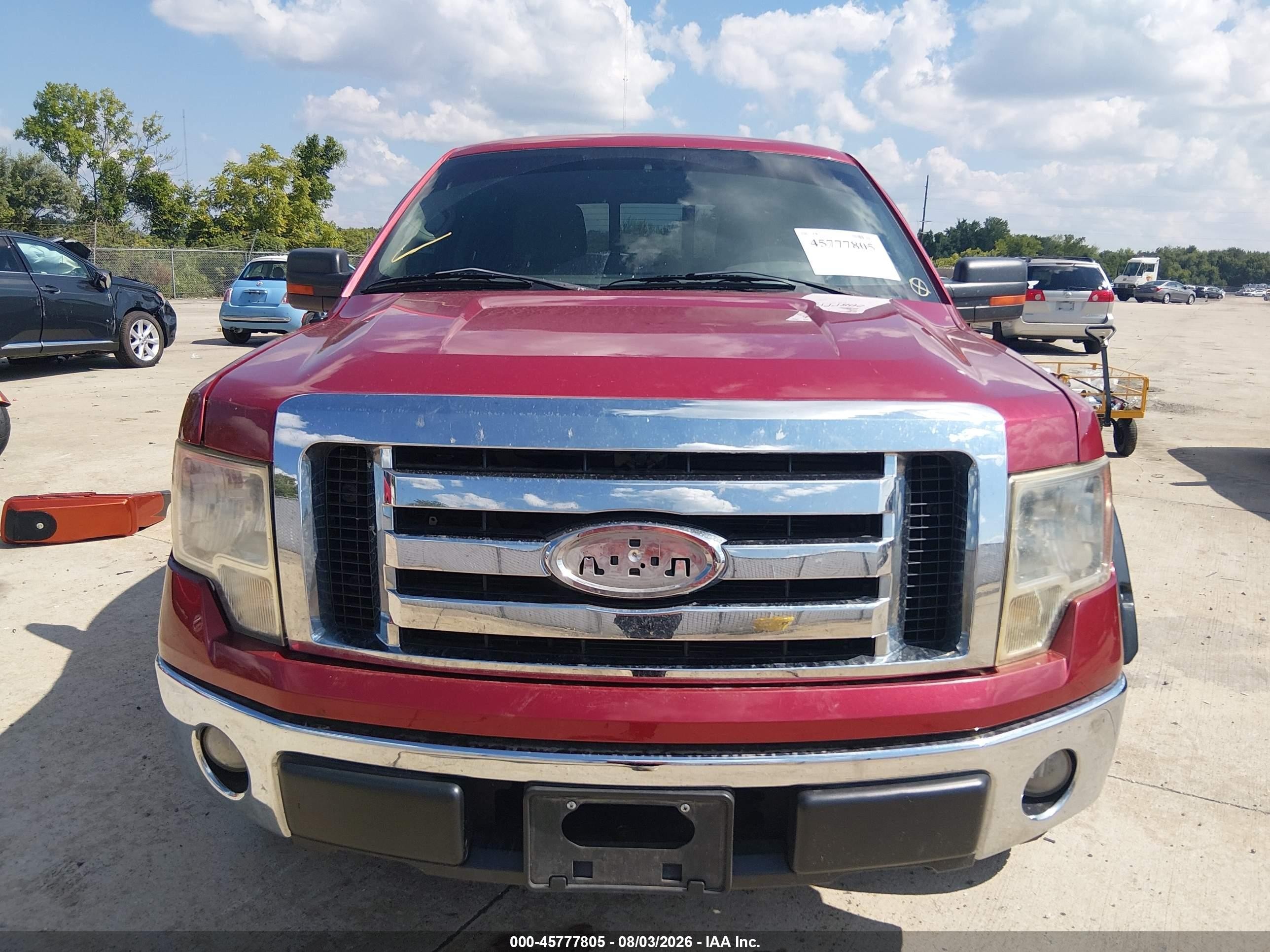 2010 Ford F-150 Xlt Red vin: 1FTFW1CV0AFA14761
