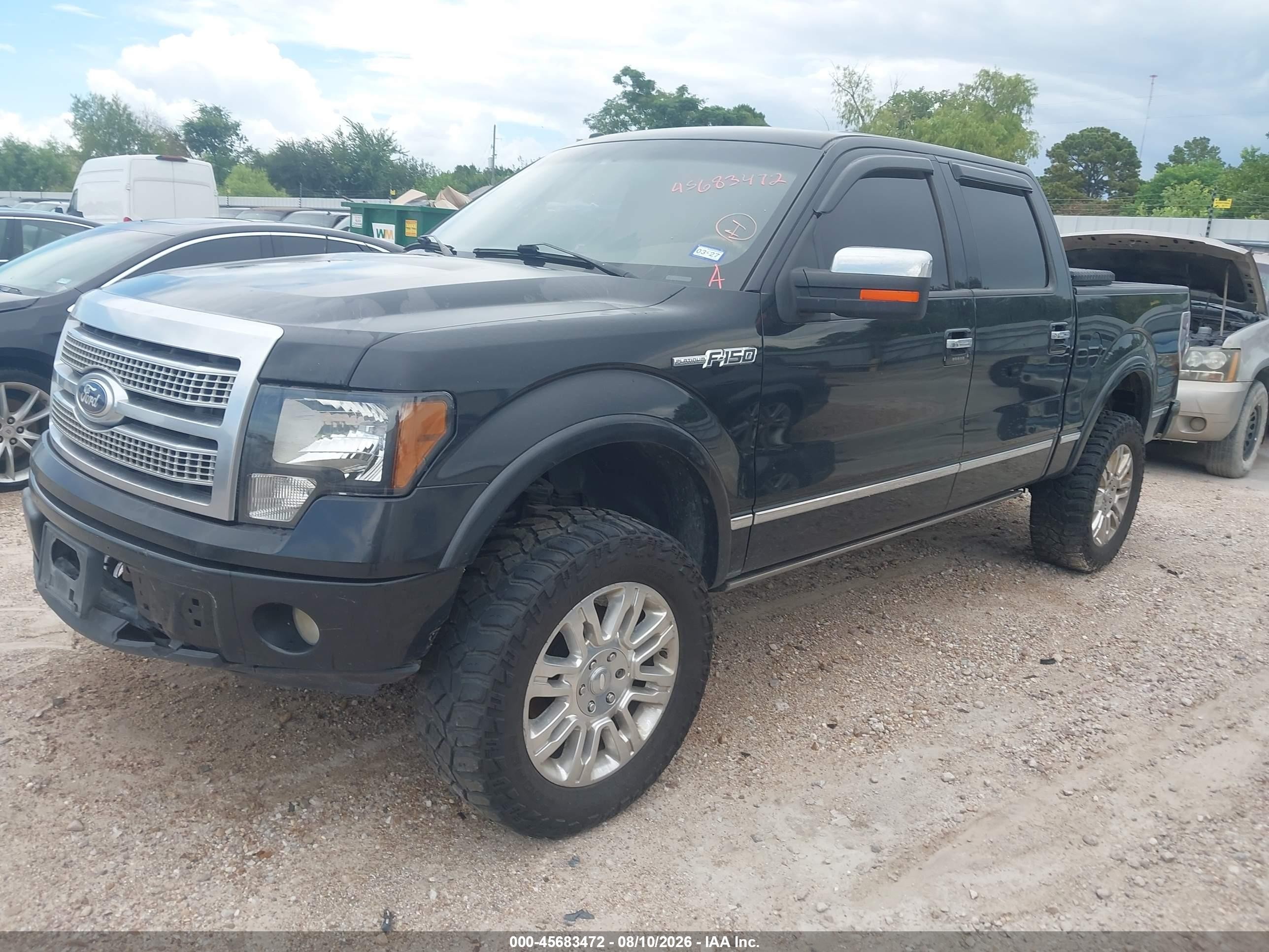 2010 Ford F-150 Platinum Black vin: 1FTFW1CV0AFA28336