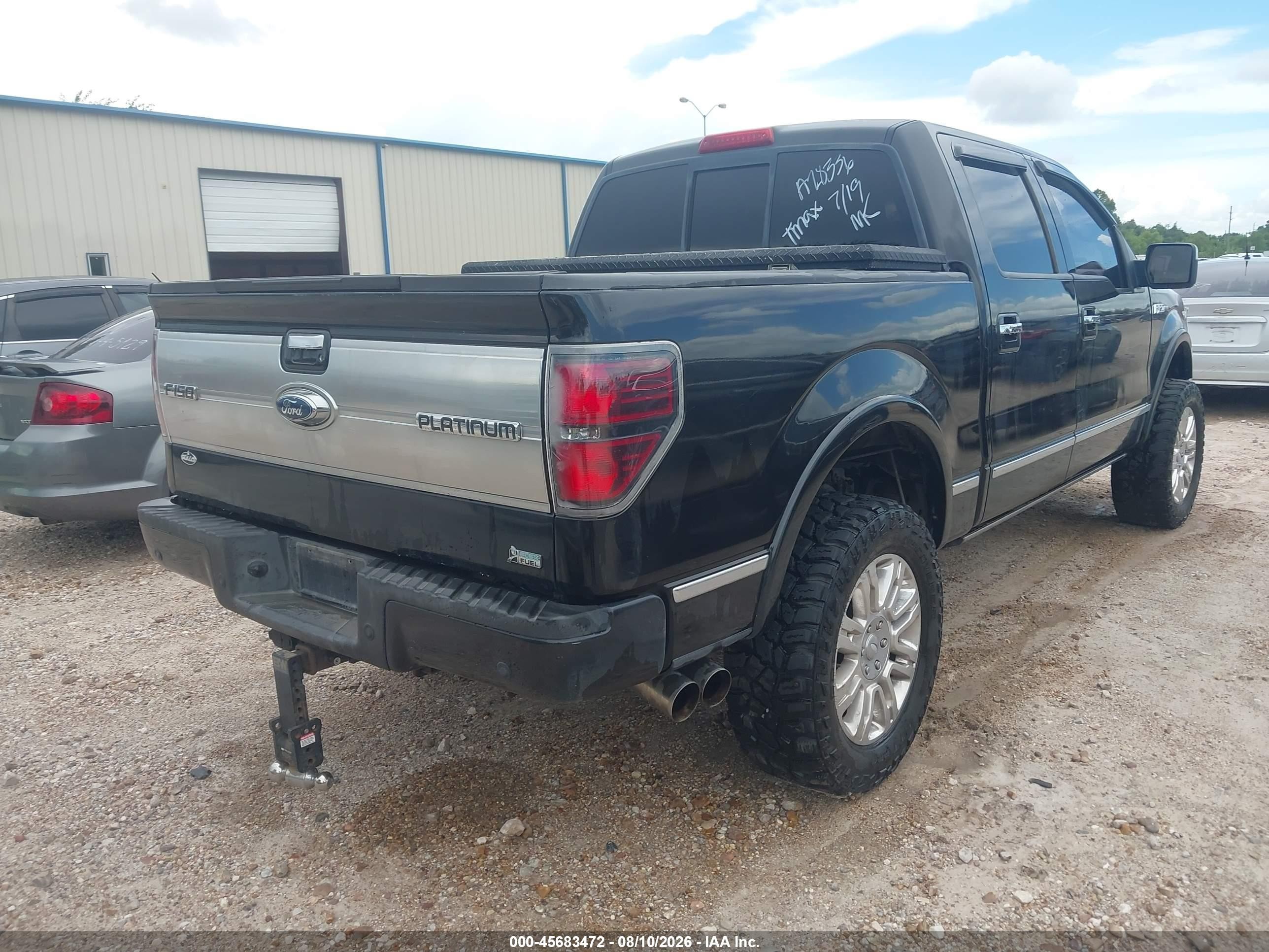 2010 Ford F-150 Platinum Black vin: 1FTFW1CV0AFA28336