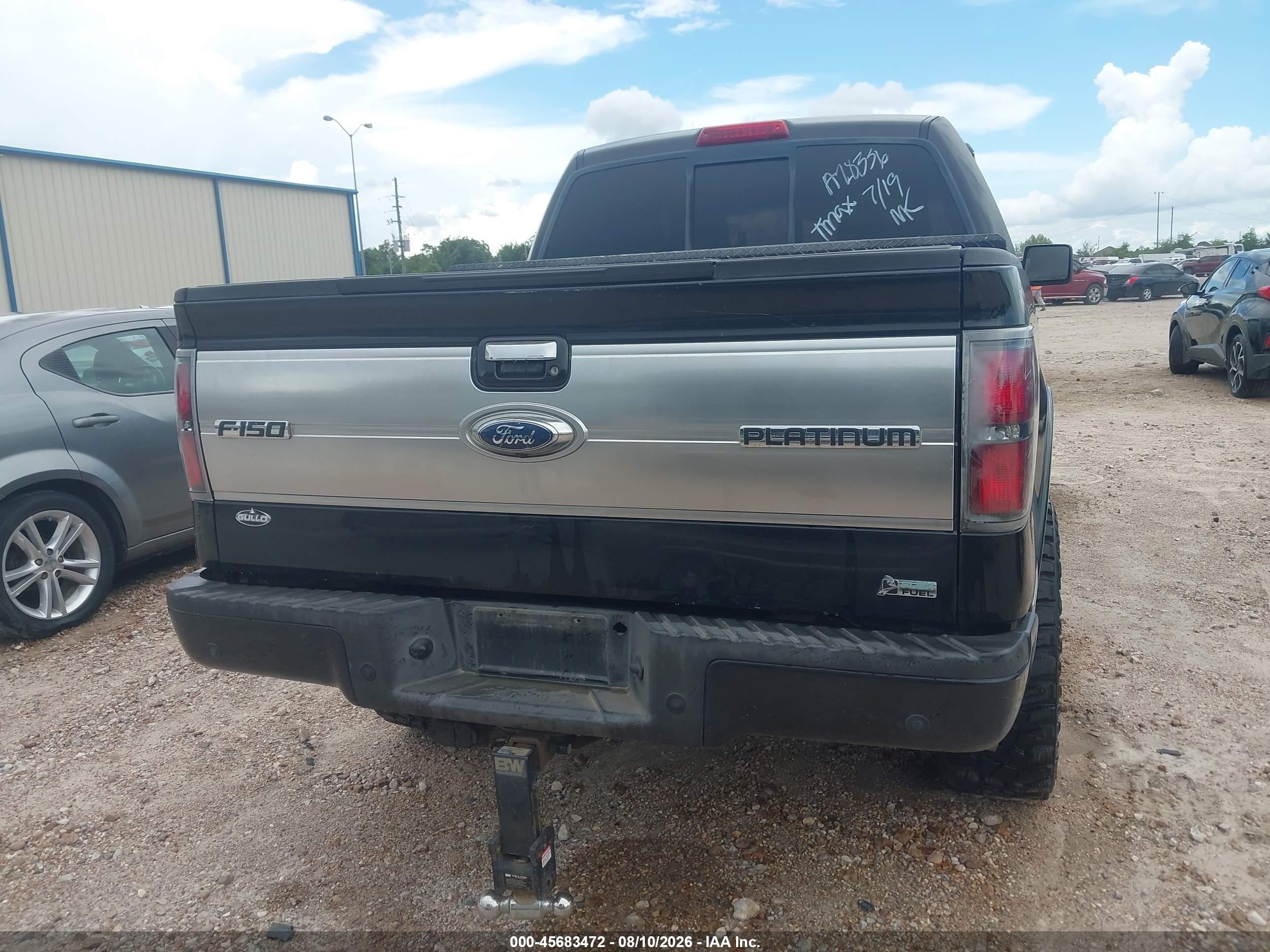 2010 Ford F-150 Platinum Black vin: 1FTFW1CV0AFA28336