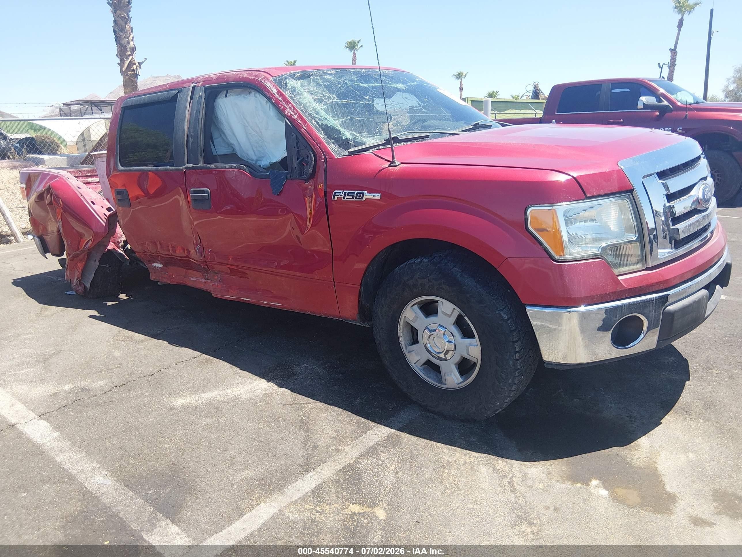 2010 Ford F-150 Fx2 Sport/harley-davidson/king Ranch/lariat/platinum/xl/xlt Red vin: 1FTFW1CV2AFC52417