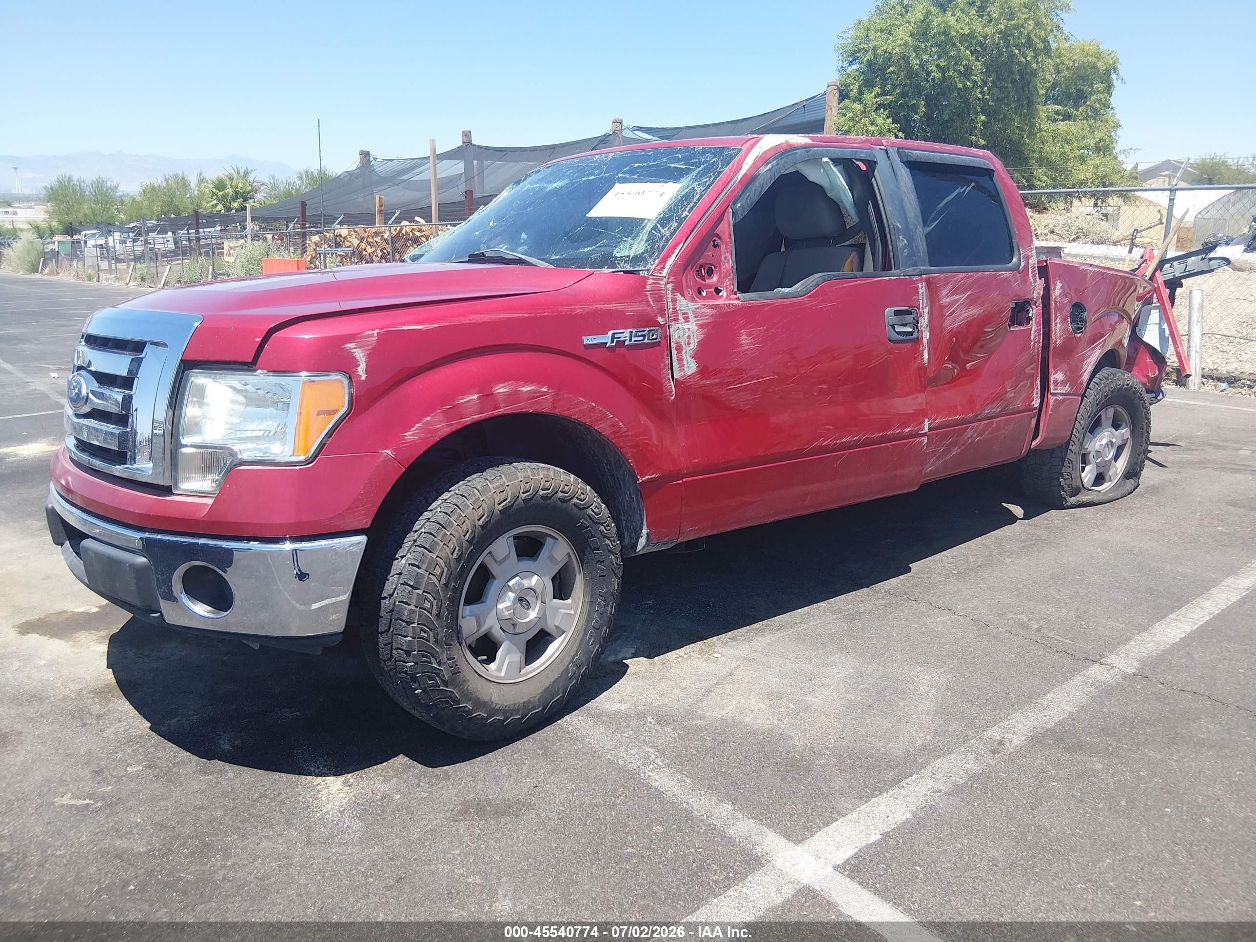 2010 Ford F-150 Fx2 Sport/harley-davidson/king Ranch/lariat/platinum/xl/xlt Red vin: 1FTFW1CV2AFC52417
