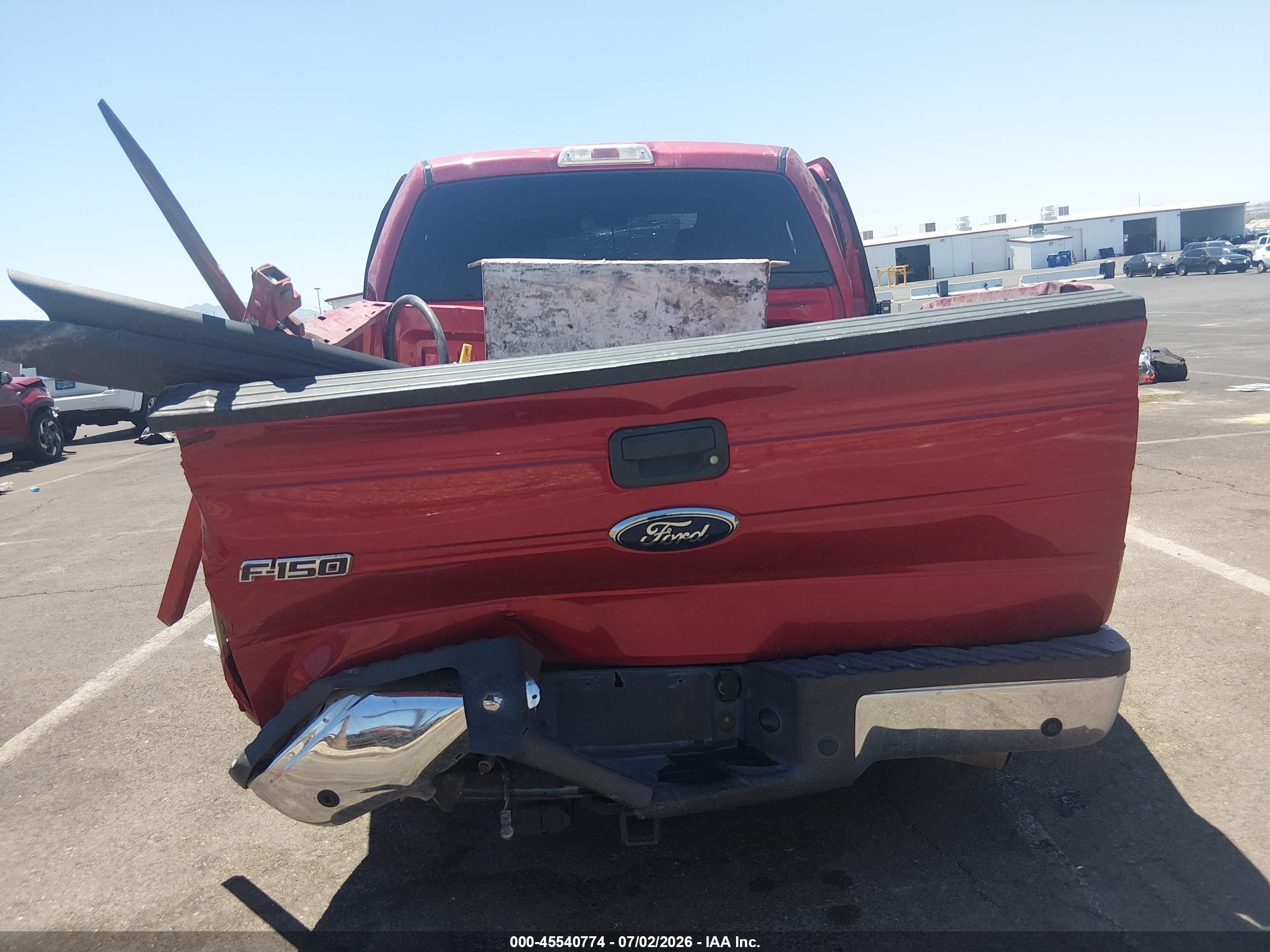 2010 Ford F-150 Fx2 Sport/harley-davidson/king Ranch/lariat/platinum/xl/xlt Red vin: 1FTFW1CV2AFC52417