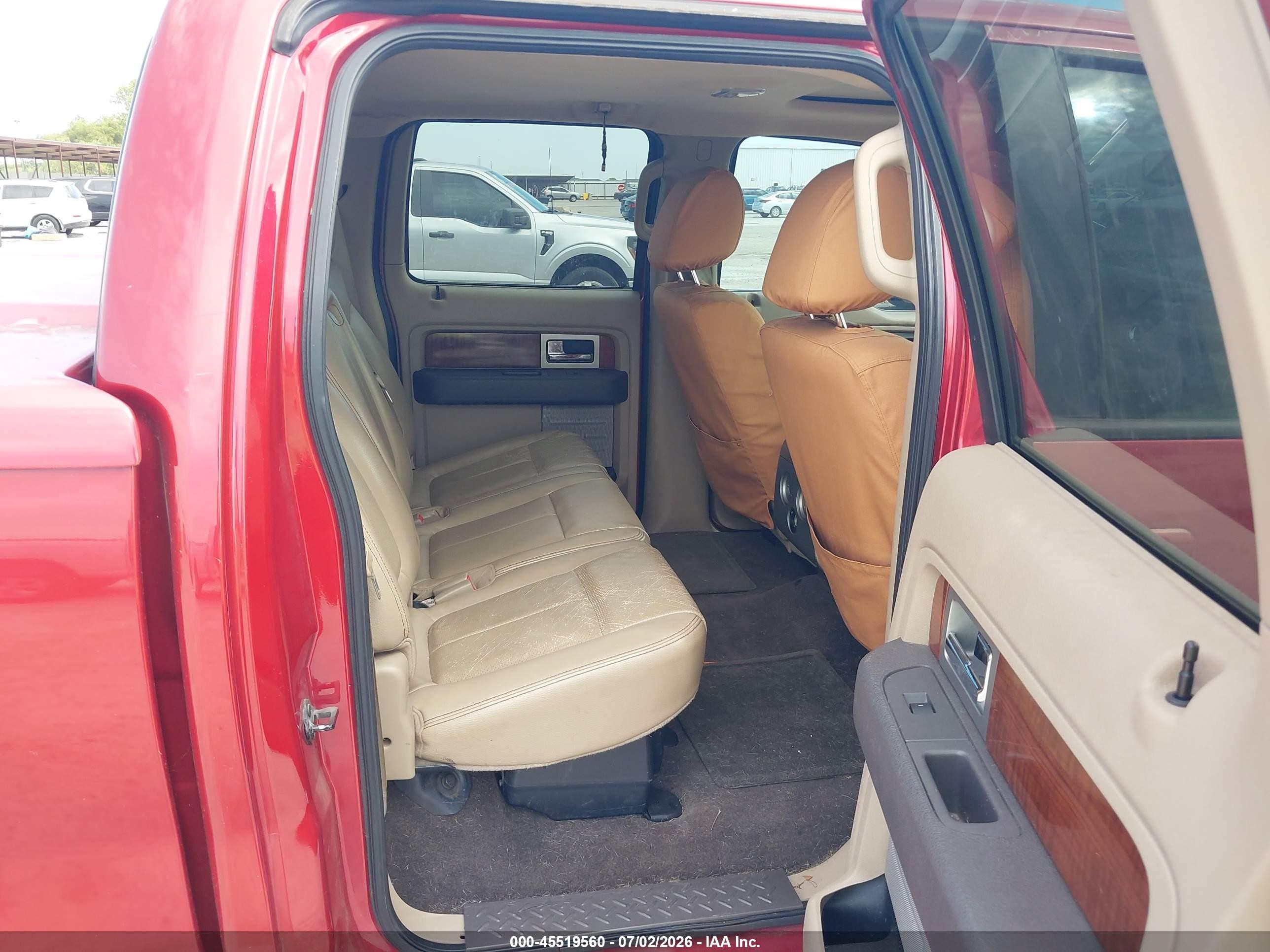 2010 Ford F-150 Fx2 Sport/harley-davidson/king Ranch/lariat/platinum/xl/xlt Red vin: 1FTFW1CV2AFD93603