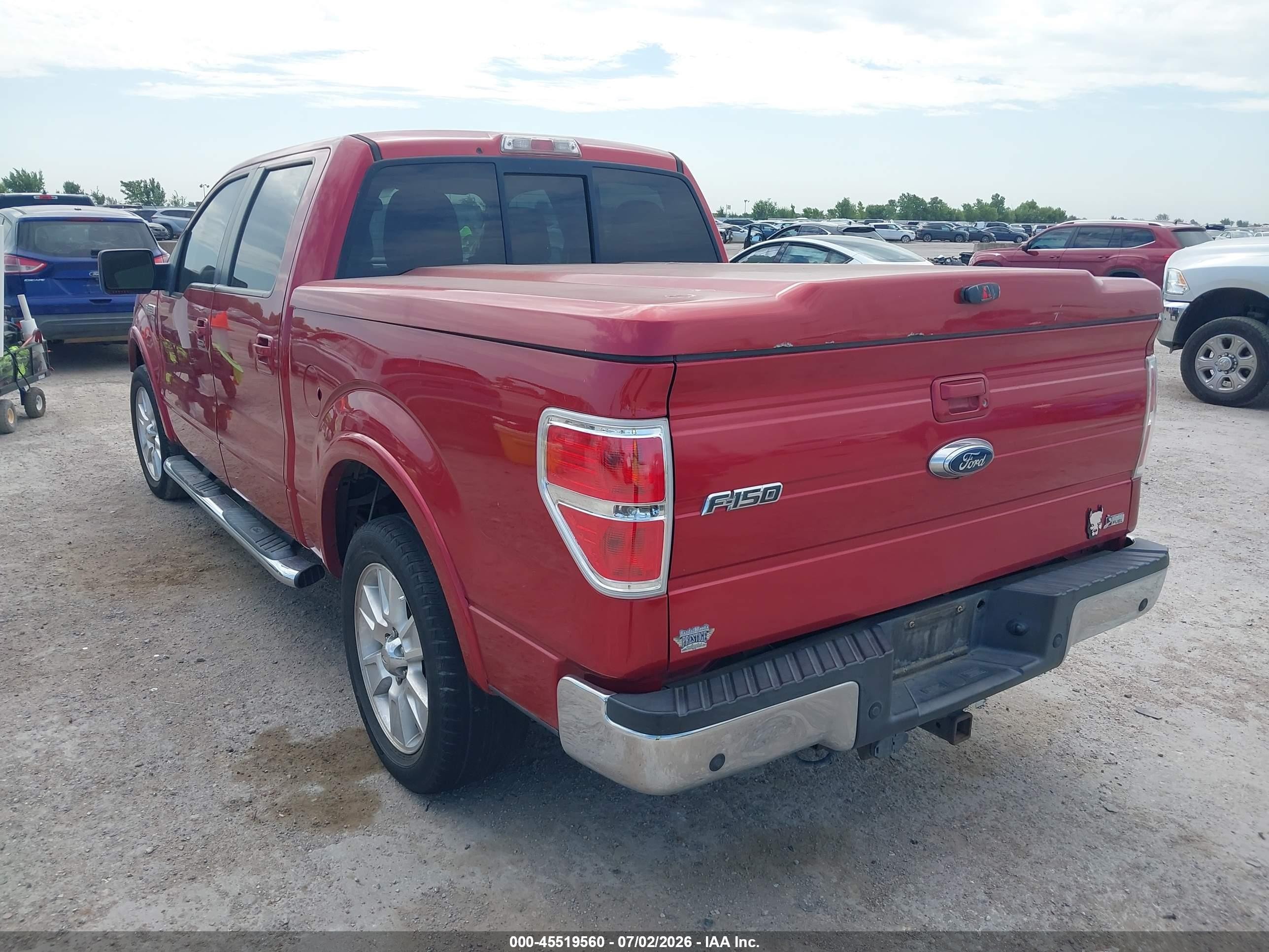 2010 Ford F-150 Fx2 Sport/harley-davidson/king Ranch/lariat/platinum/xl/xlt Red vin: 1FTFW1CV2AFD93603