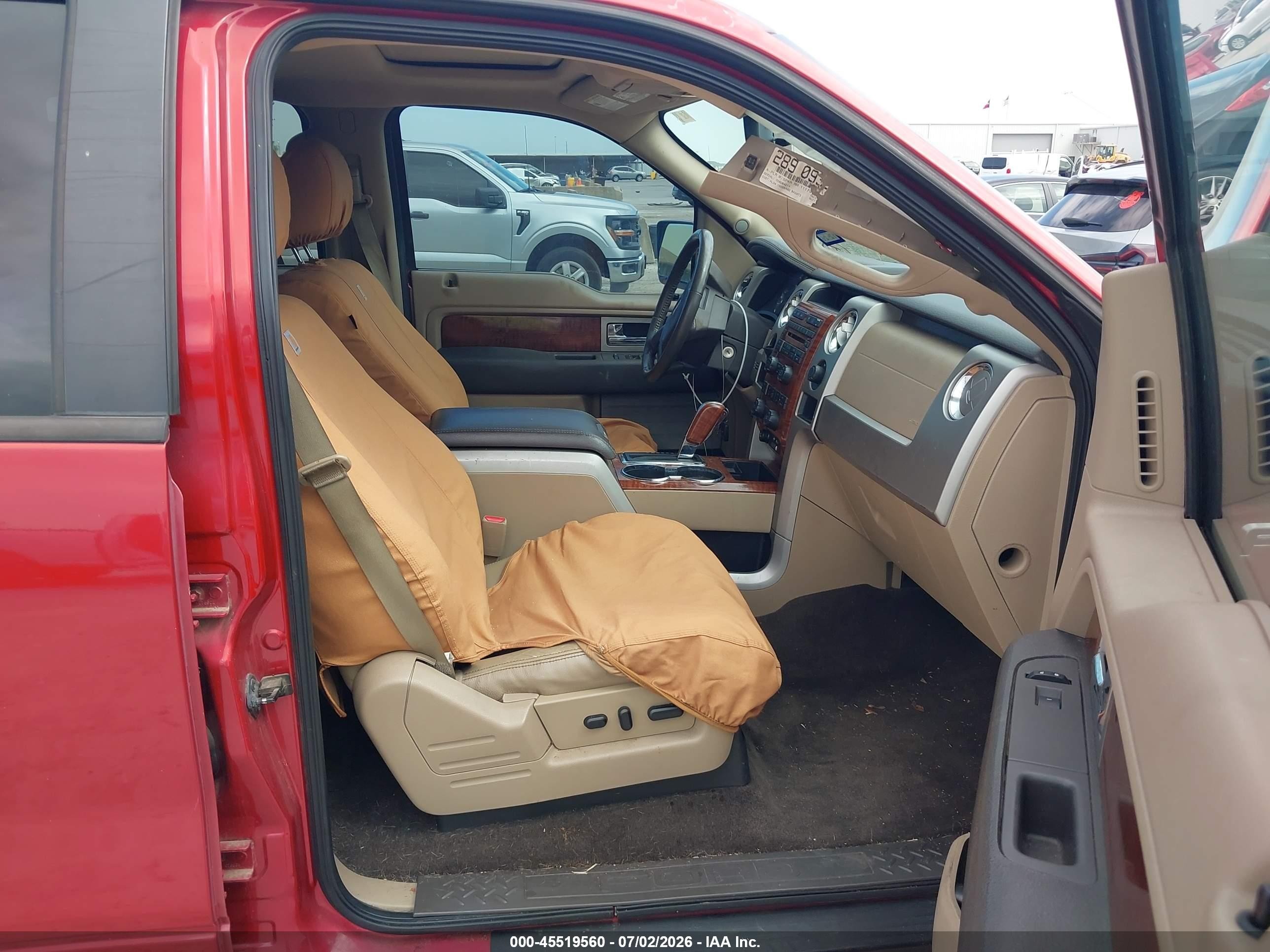 2010 Ford F-150 Fx2 Sport/harley-davidson/king Ranch/lariat/platinum/xl/xlt Red vin: 1FTFW1CV2AFD93603
