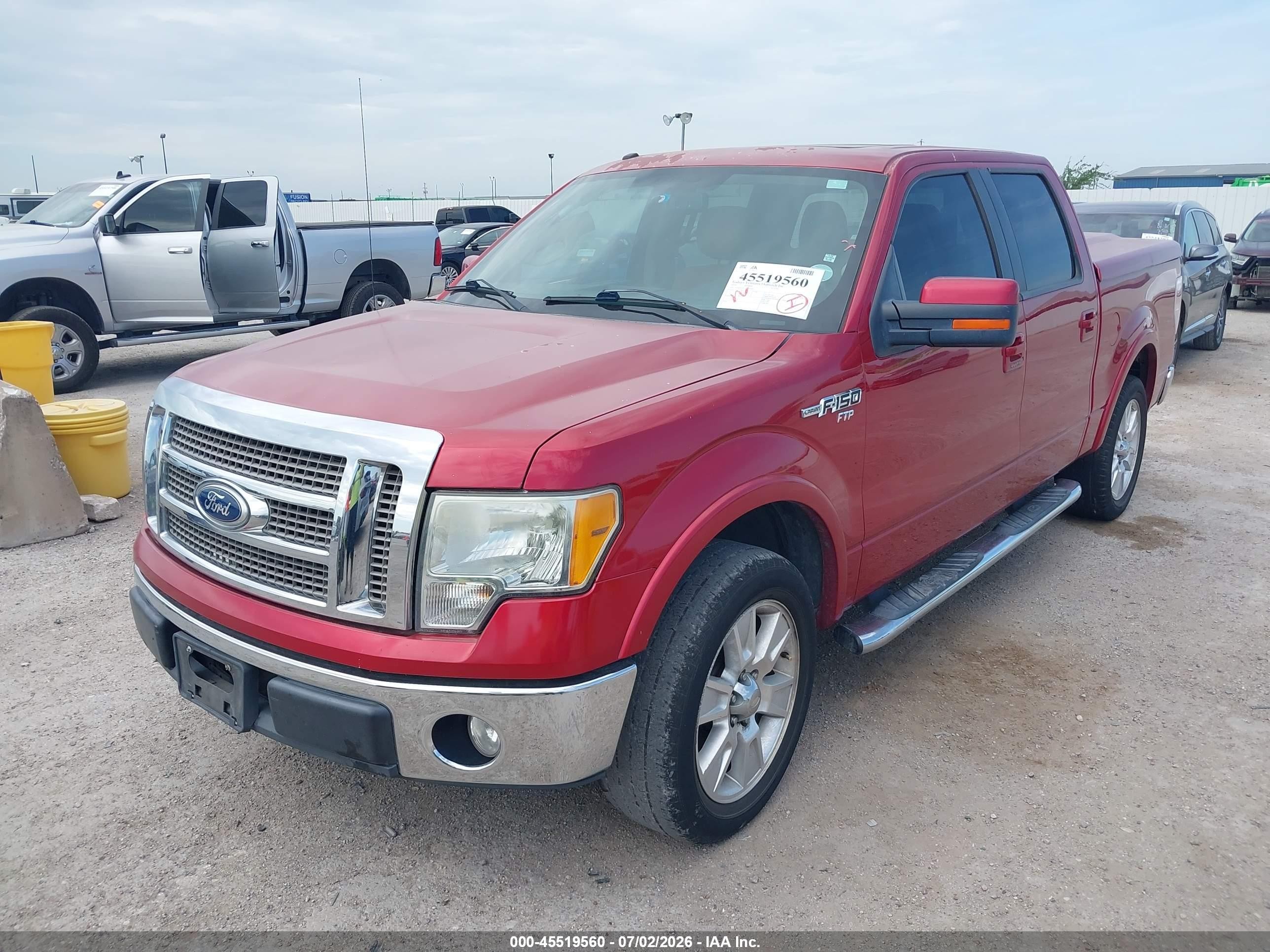 2010 Ford F-150 Fx2 Sport/harley-davidson/king Ranch/lariat/platinum/xl/xlt Red vin: 1FTFW1CV2AFD93603