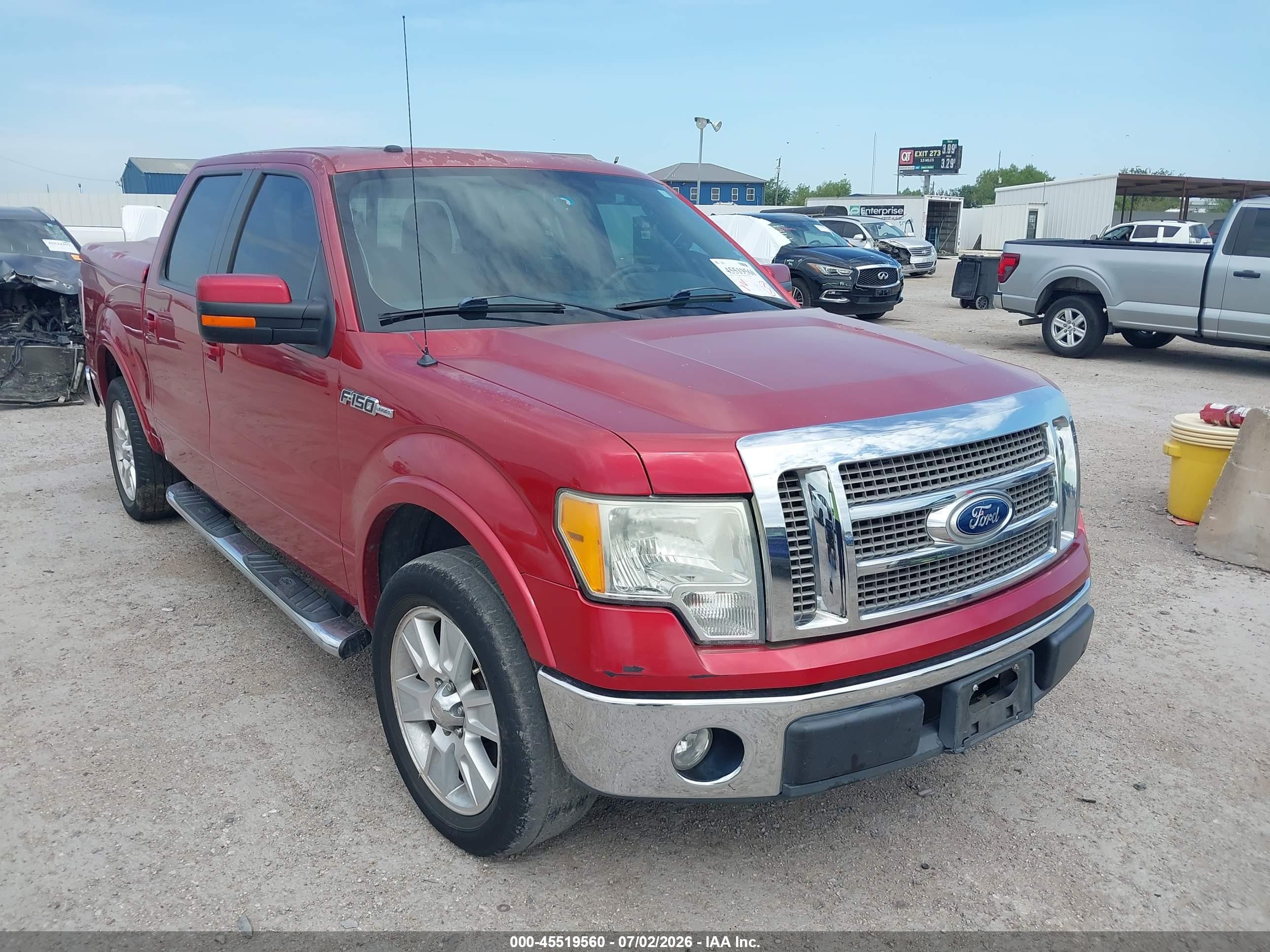 2010 Ford F-150 Fx2 Sport/harley-davidson/king Ranch/lariat/platinum/xl/xlt Red vin: 1FTFW1CV2AFD93603