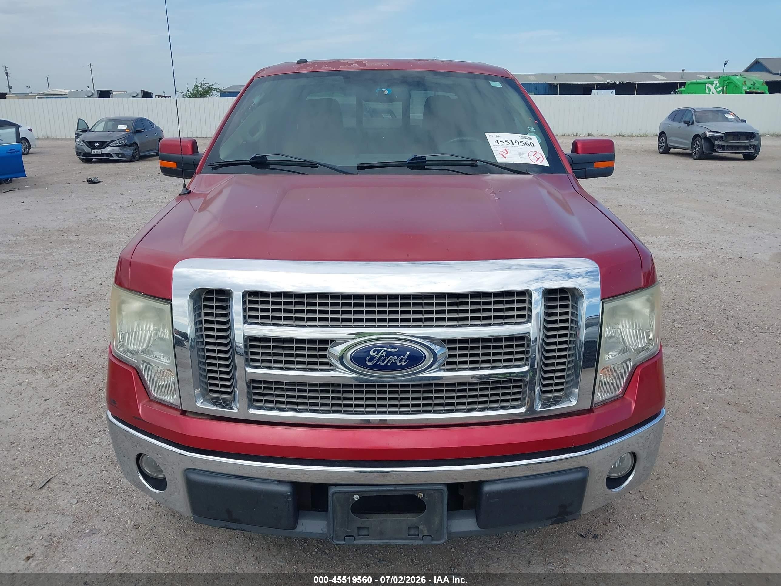 2010 Ford F-150 Fx2 Sport/harley-davidson/king Ranch/lariat/platinum/xl/xlt Red vin: 1FTFW1CV2AFD93603