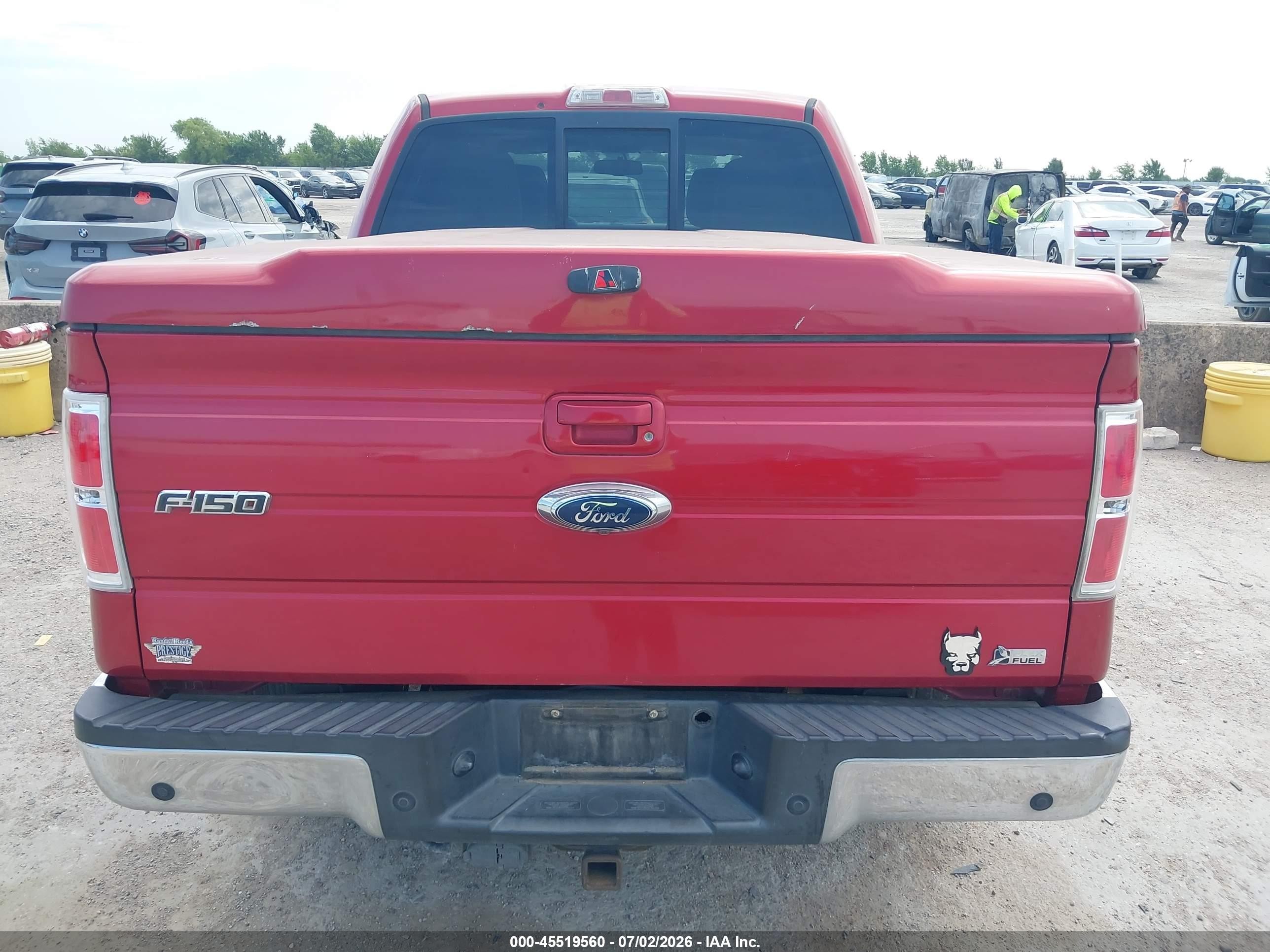 2010 Ford F-150 Fx2 Sport/harley-davidson/king Ranch/lariat/platinum/xl/xlt Red vin: 1FTFW1CV2AFD93603