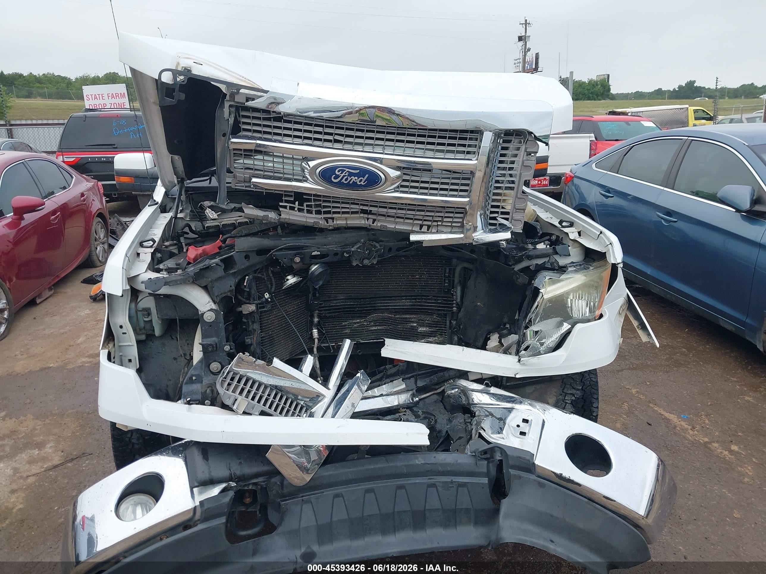 2010 Ford F-150 Fx2 Sport/harley-davidson/king Ranch/lariat/platinum/xl/xlt White vin: 1FTFW1CV3AFB23554