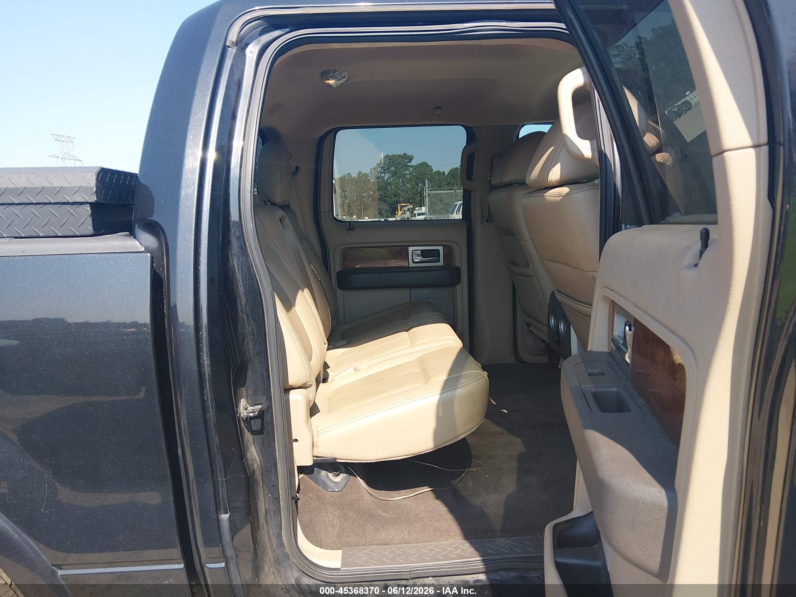 2010 Ford F-150 Lariat Black vin: 1FTFW1CV3AFB92289