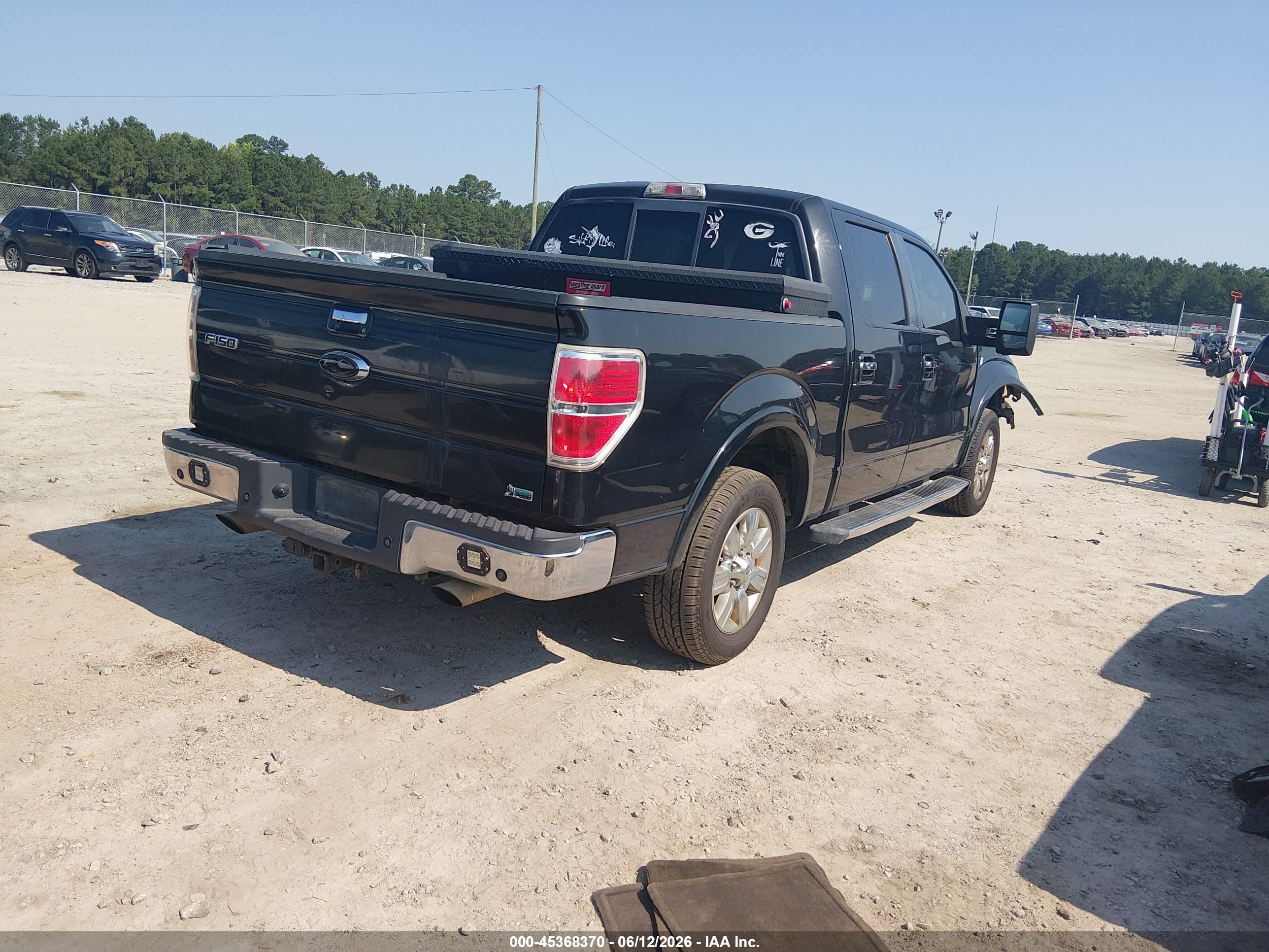 2010 Ford F-150 Lariat Black vin: 1FTFW1CV3AFB92289