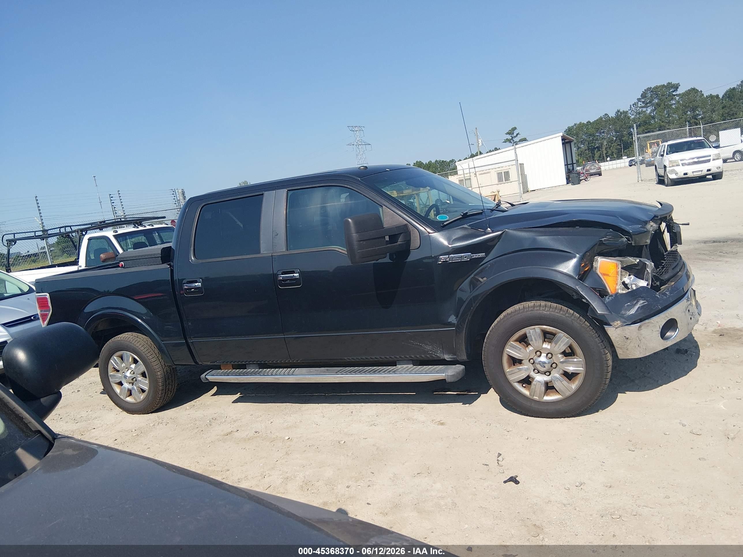 2010 Ford F-150 Lariat Black vin: 1FTFW1CV3AFB92289