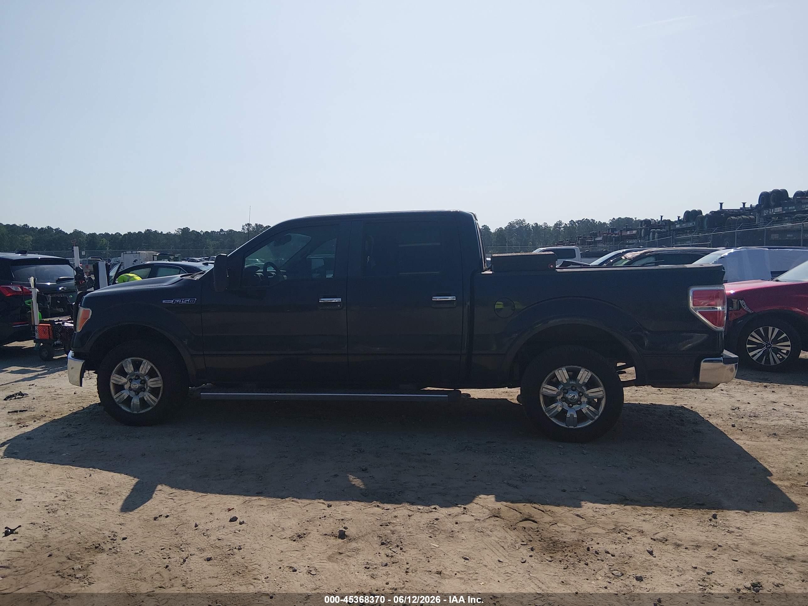 2010 Ford F-150 Lariat Black vin: 1FTFW1CV3AFB92289