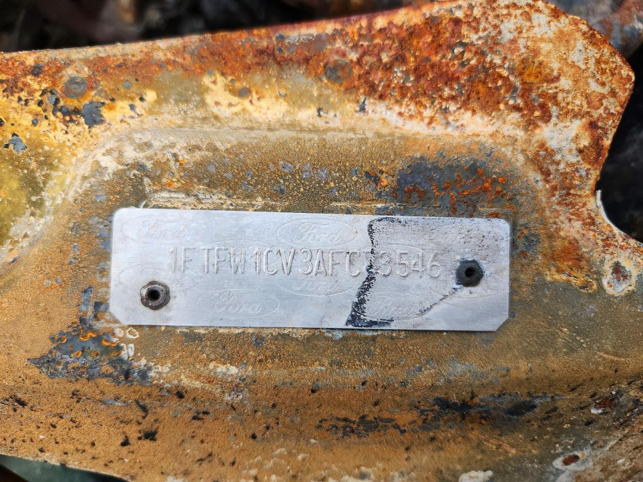 2010 Ford F150 Supercrew Burn vin: 1FTFW1CV3AFC83546