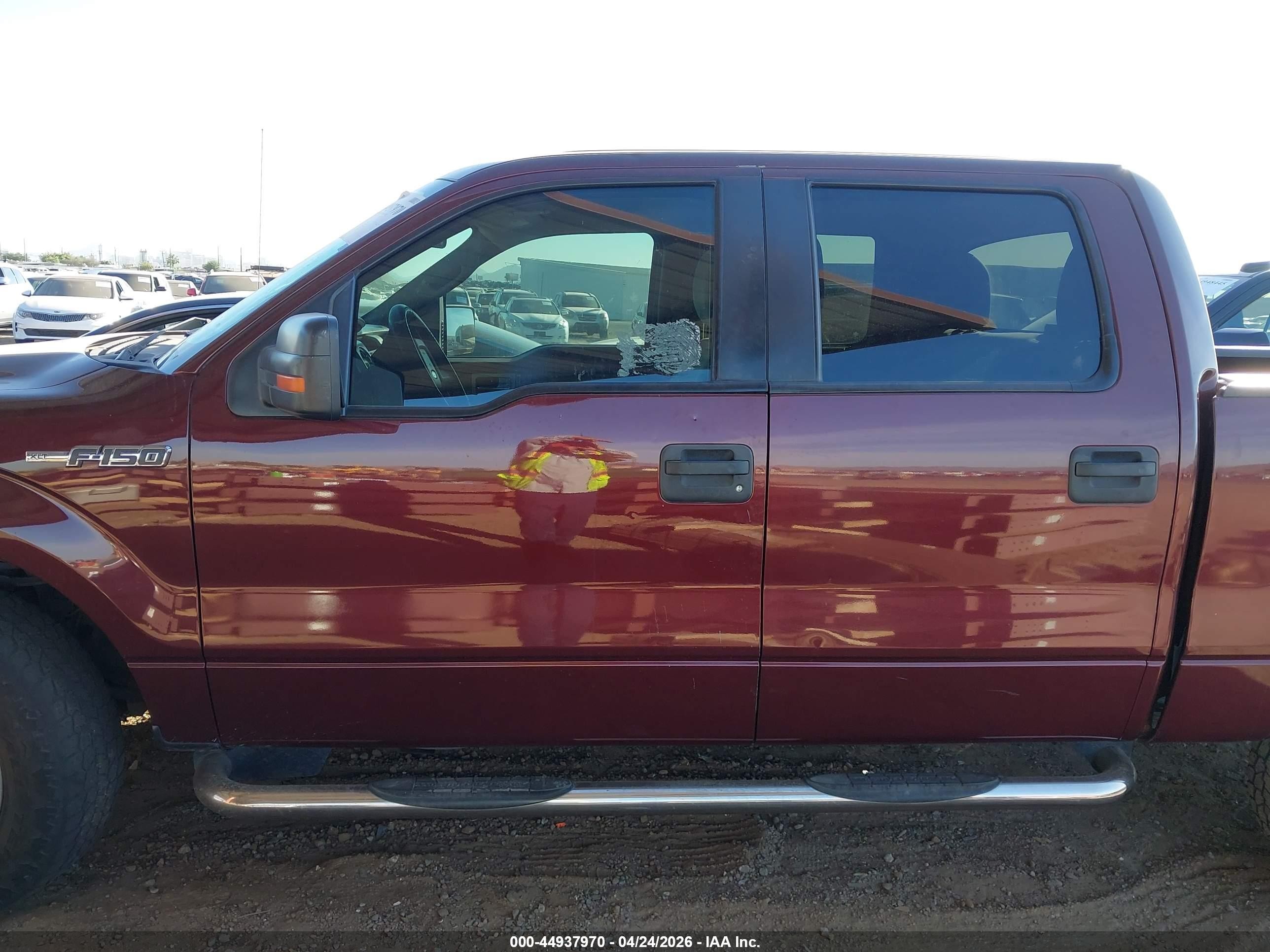 2010 Ford F-150 Xlt Maroon vin: 1FTFW1CV4AFC24960