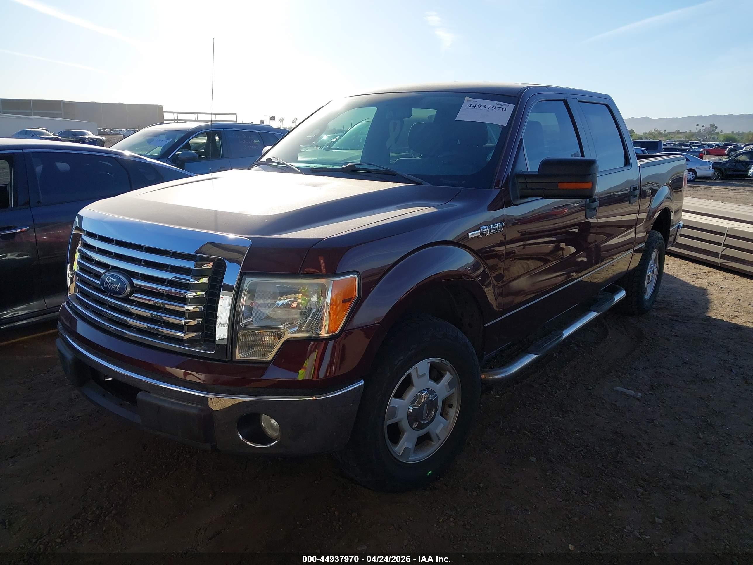2010 Ford F-150 Xlt Maroon vin: 1FTFW1CV4AFC24960