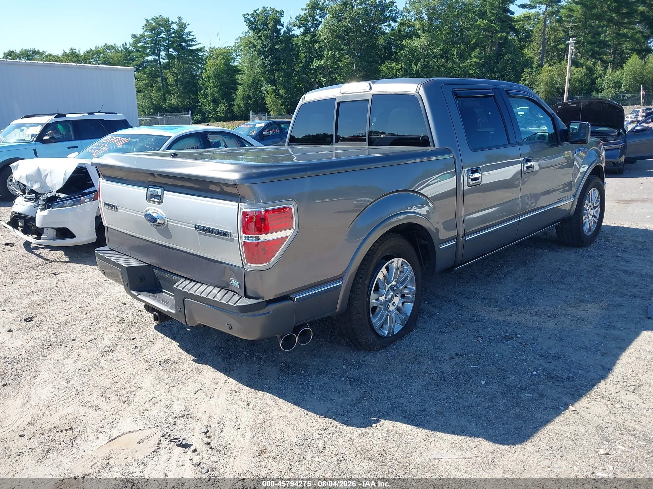 2010 Ford F-150 Platinum Gray vin: 1FTFW1CV5AFD71241