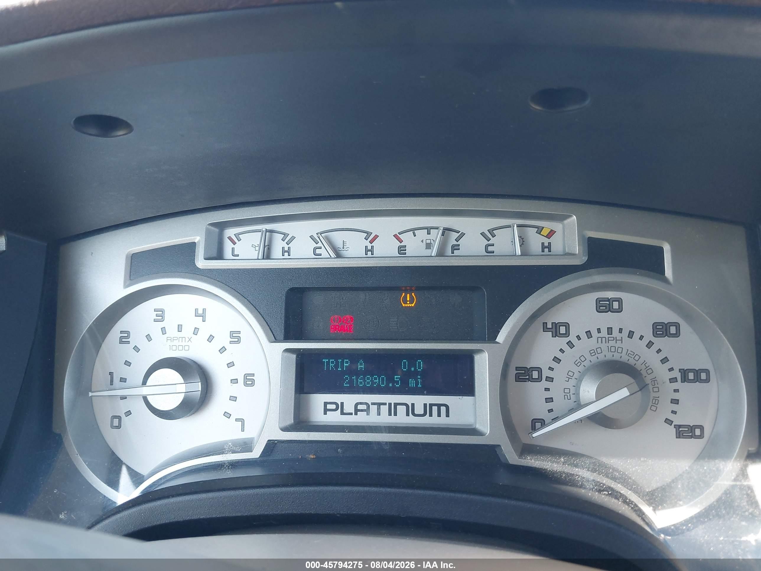 2010 Ford F-150 Platinum Gray vin: 1FTFW1CV5AFD71241