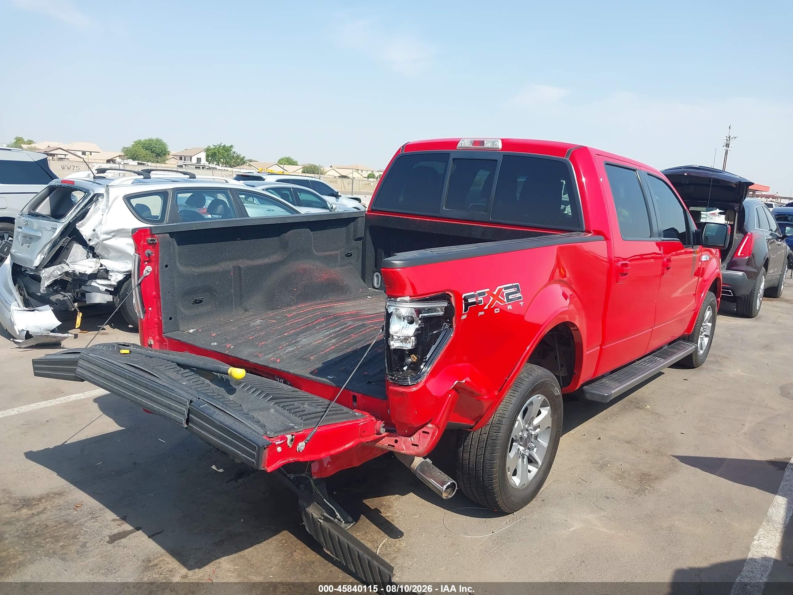 2010 Ford F-150 Fx2 Sport/harley-davidson/king Ranch/lariat/platinum/xl/xlt Red vin: 1FTFW1CV5AKE60329