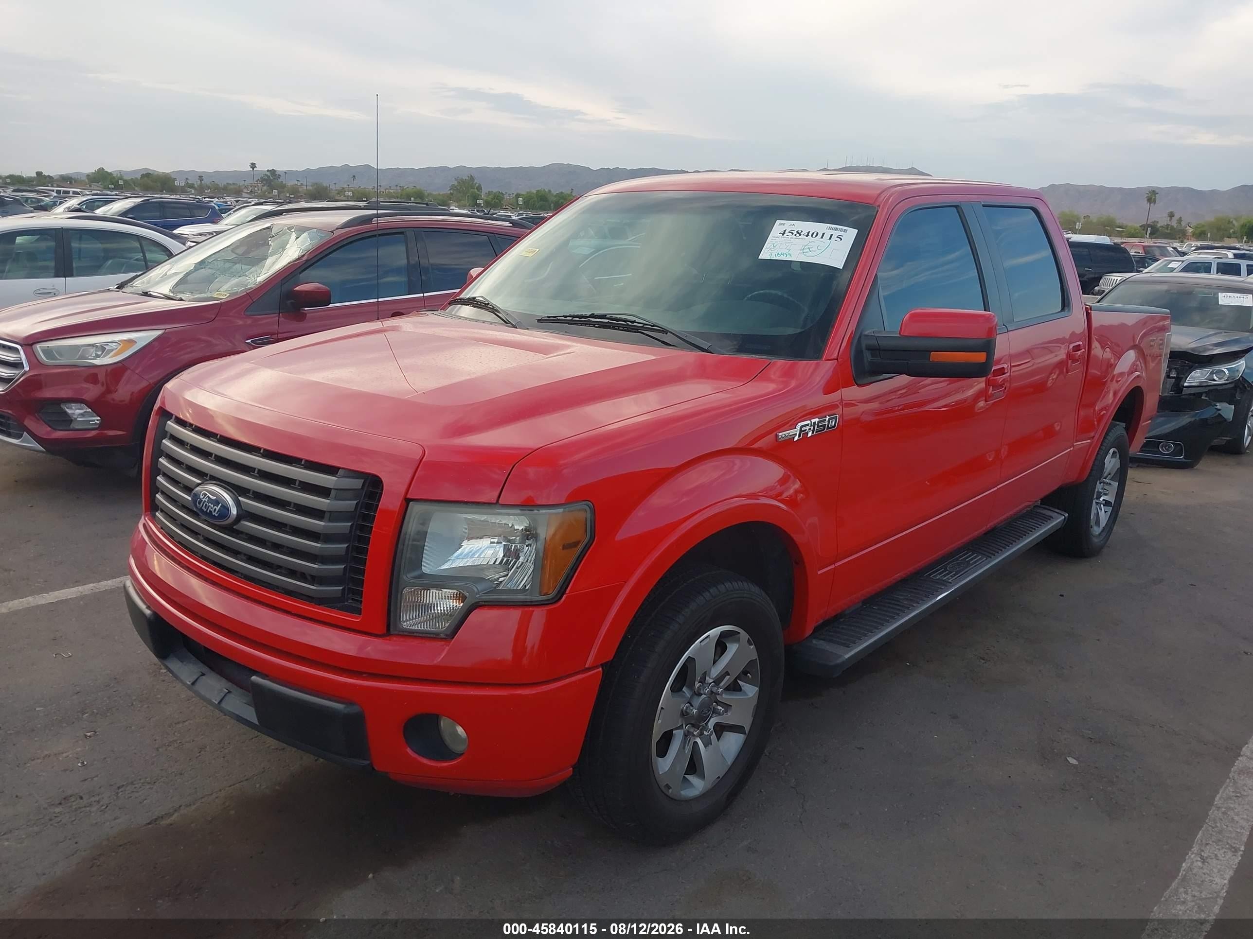 2010 Ford F-150 Fx2 Sport/harley-davidson/king Ranch/lariat/platinum/xl/xlt Red vin: 1FTFW1CV5AKE60329