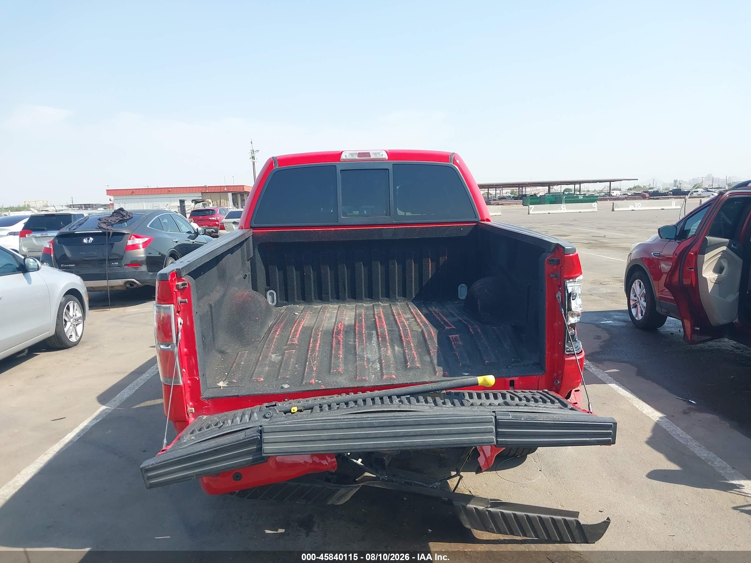 2010 Ford F-150 Fx2 Sport/harley-davidson/king Ranch/lariat/platinum/xl/xlt Red vin: 1FTFW1CV5AKE60329