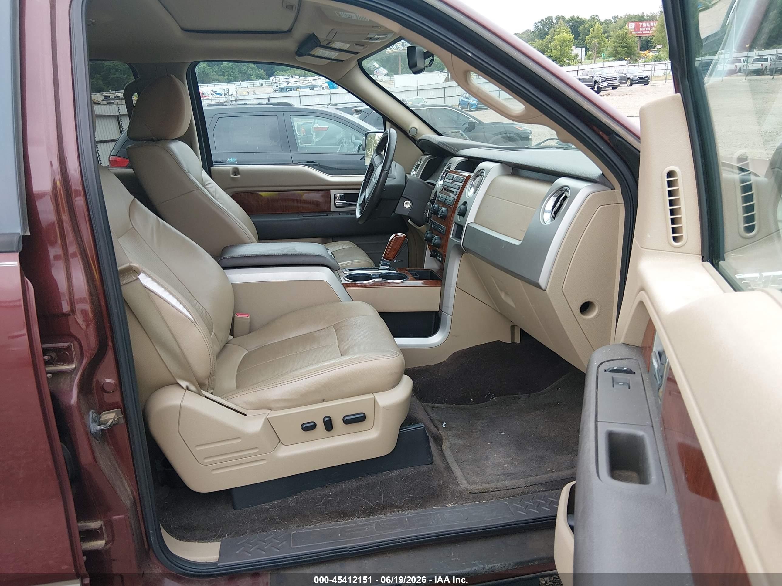 2010 Ford F-150 Lariat Burgundy vin: 1FTFW1CV6AFB49226