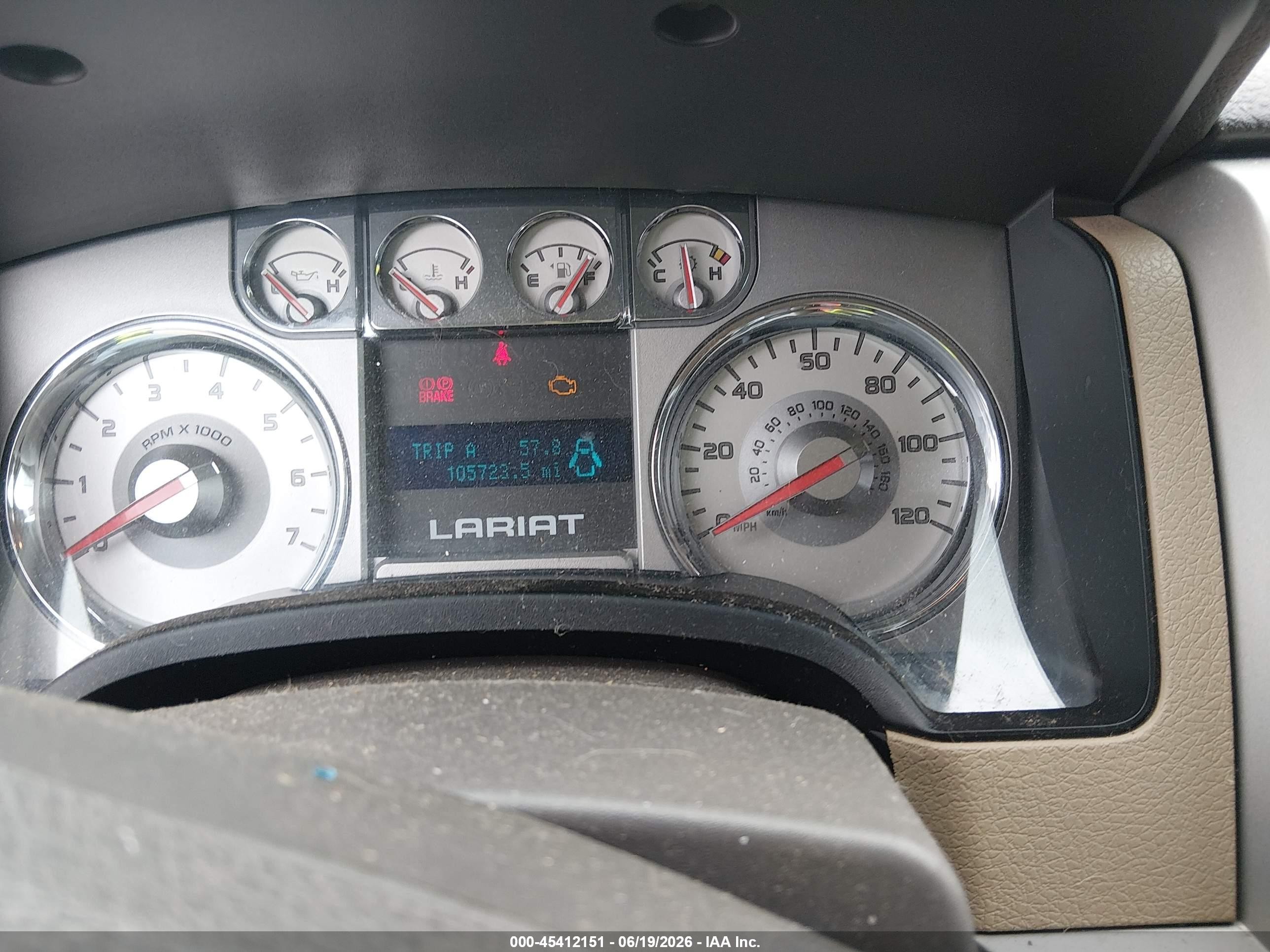 2010 Ford F-150 Lariat Burgundy vin: 1FTFW1CV6AFB49226