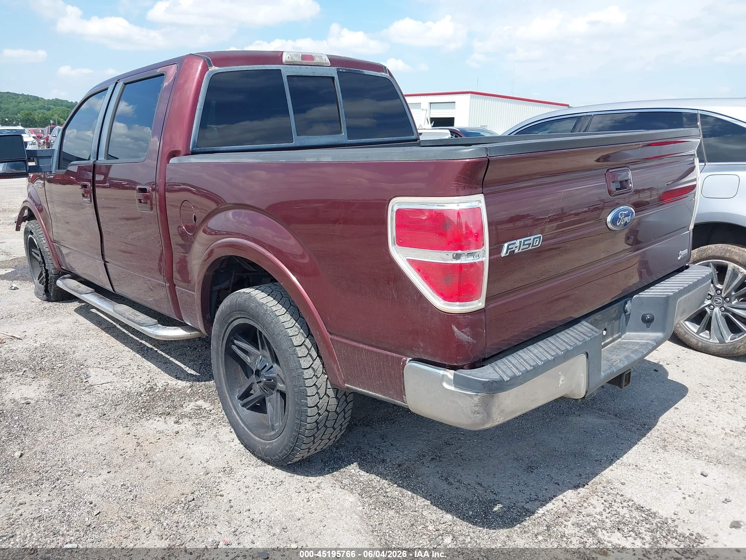 2010 Ford F-150 Lariat Maroon vin: 1FTFW1CV6AKA58030
