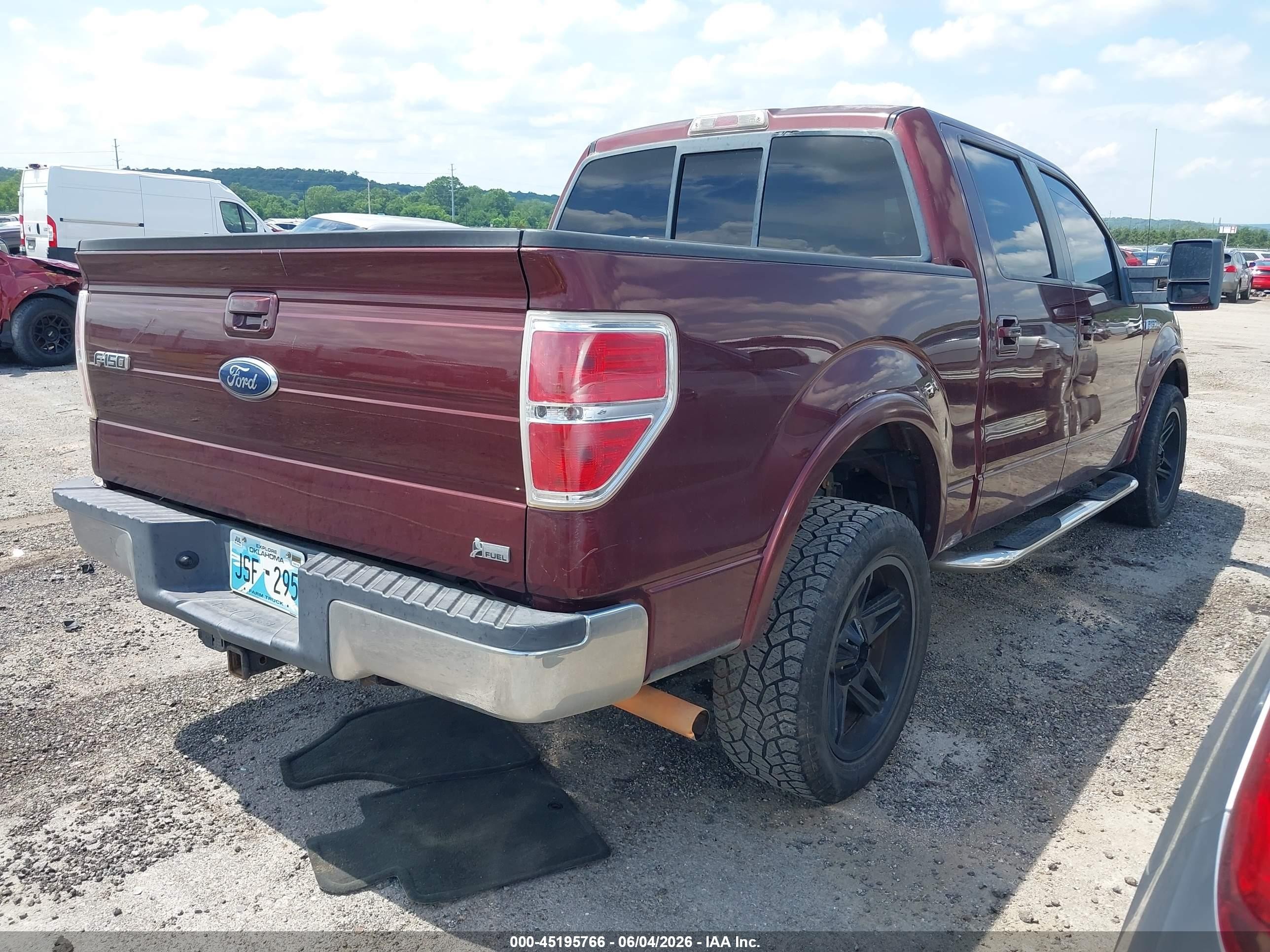 2010 Ford F-150 Lariat Maroon vin: 1FTFW1CV6AKA58030