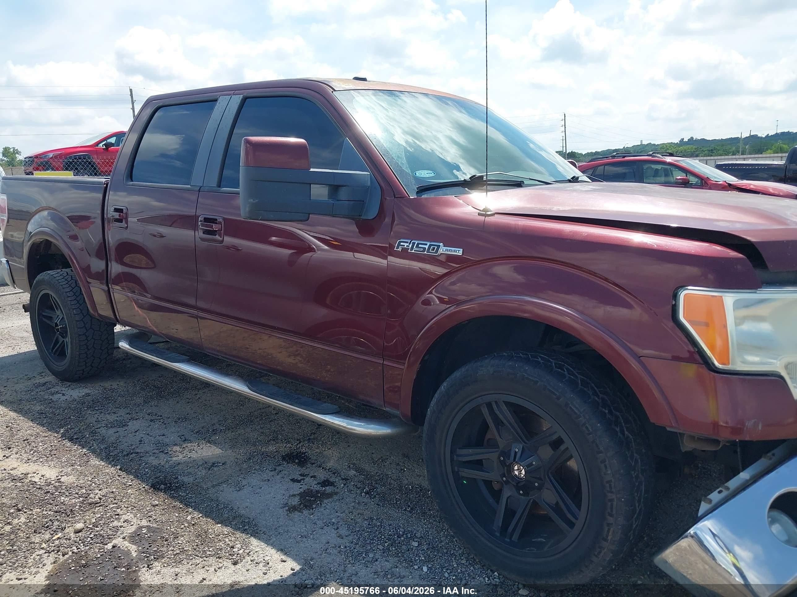 2010 Ford F-150 Lariat Maroon vin: 1FTFW1CV6AKA58030